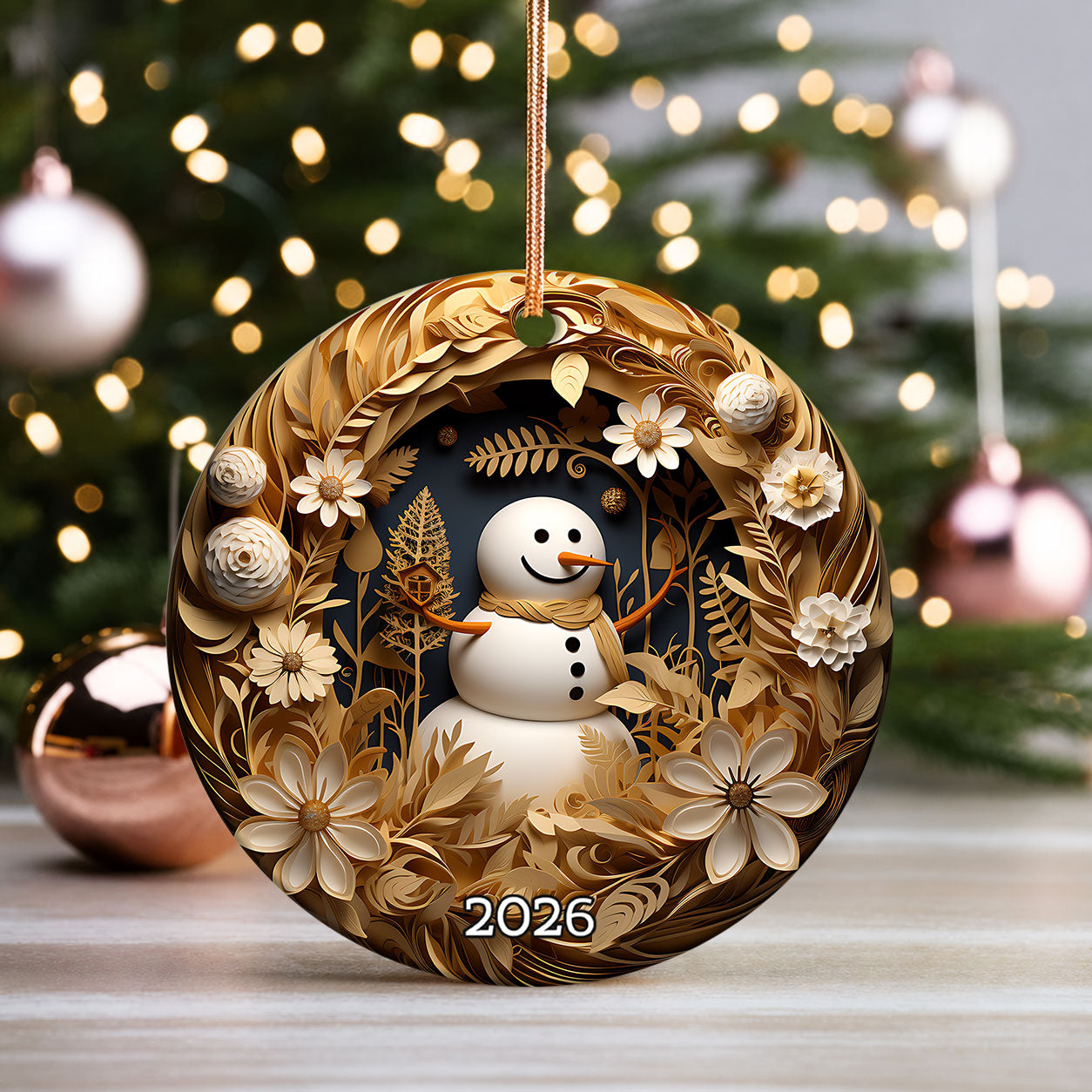 Snowman Lantern Ornament 2026, Christmas Ornament, Holiday Decor, Christmas Tree Decoration, Winter Keepsake, Christmas Gift