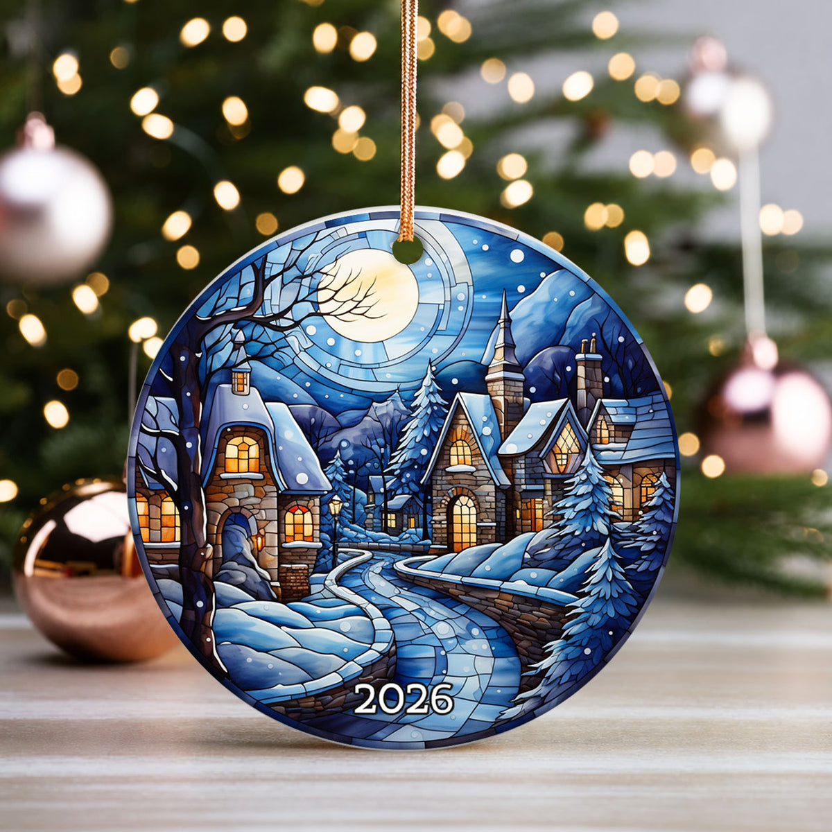 Village Christmas Ornament 2026, Christmas Tree Decor, Holiday Keepsake, Winter Decoration, Christmas Gift, Seasonal Home Decor