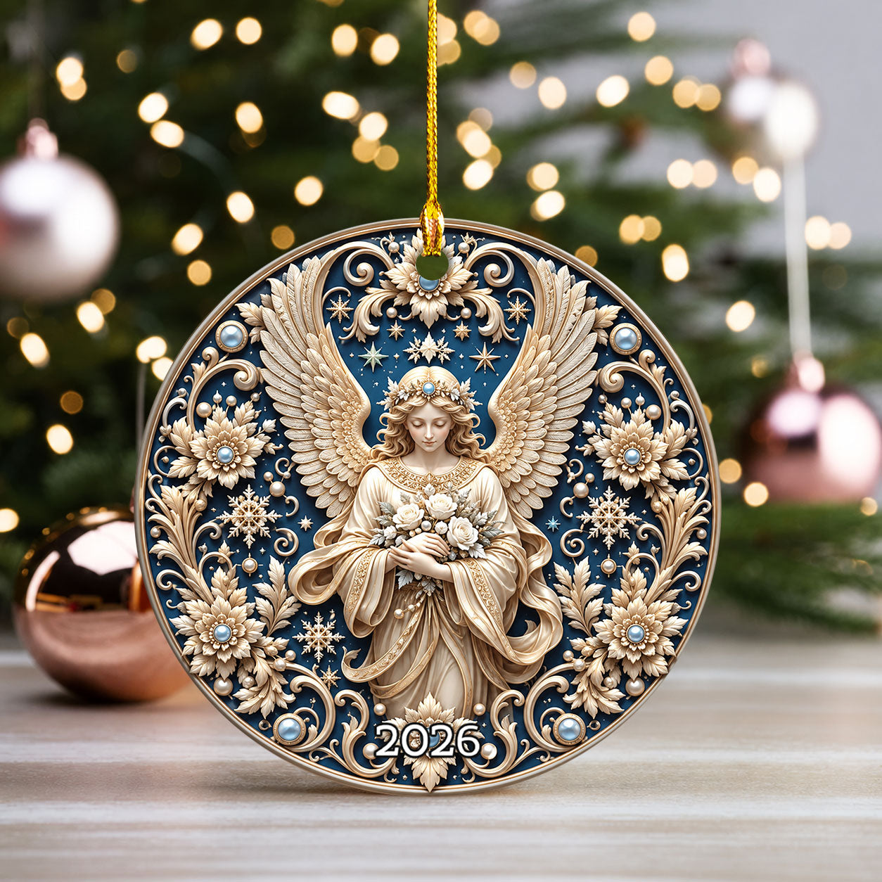 Angel Christmas Ornament 2026, Guardian Angel Ornament, Religious Christmas Ornament