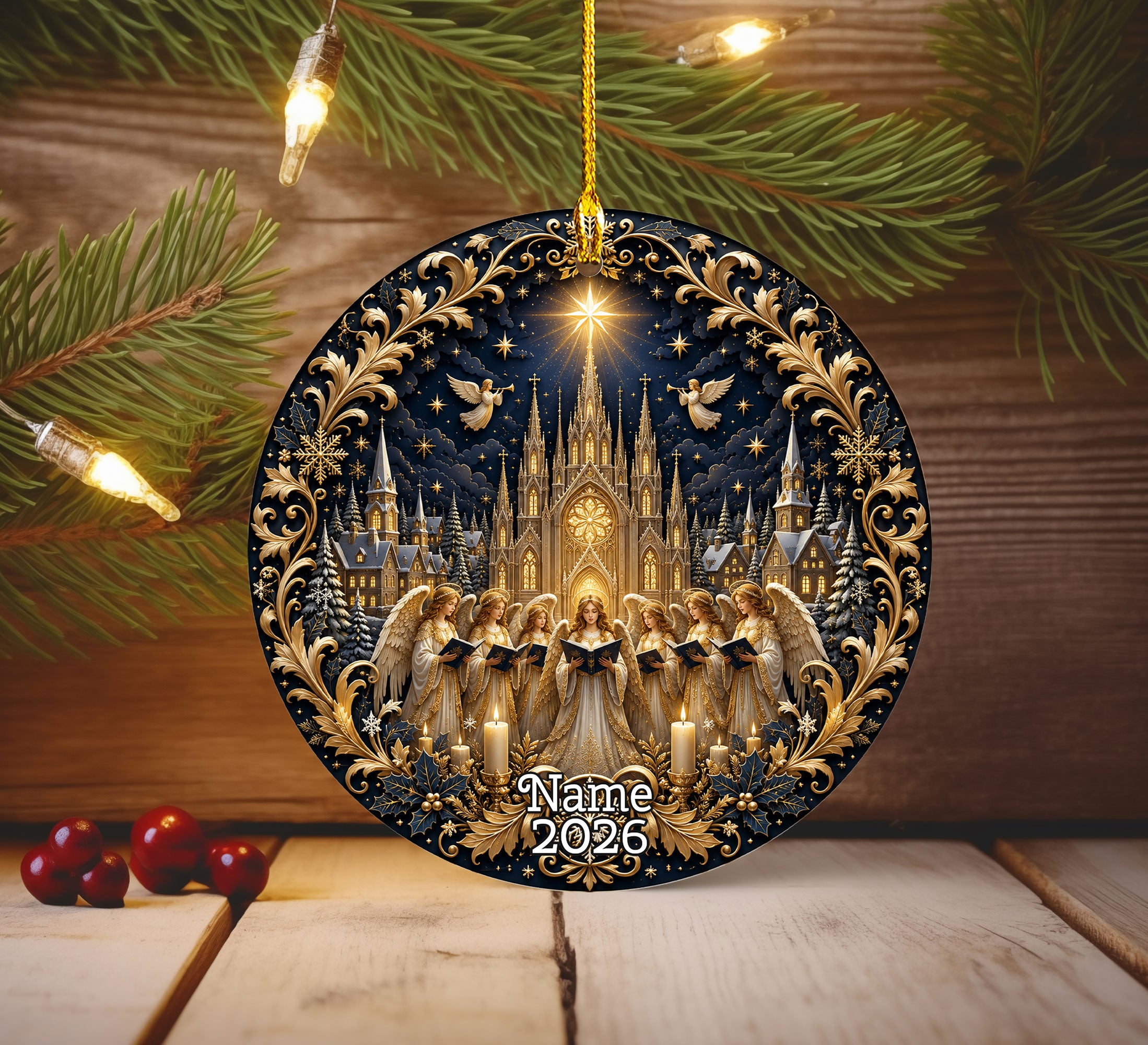 Christian Christmas Ornament 2026, Nativity Scene Ornament, Holy Family Christmas Decor, Religious Holiday Gift