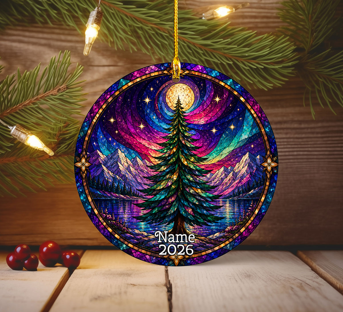 Aurora Christmas Ornament 2026, Northern Lights Tree Ornament, Winter Christmas Decoration
