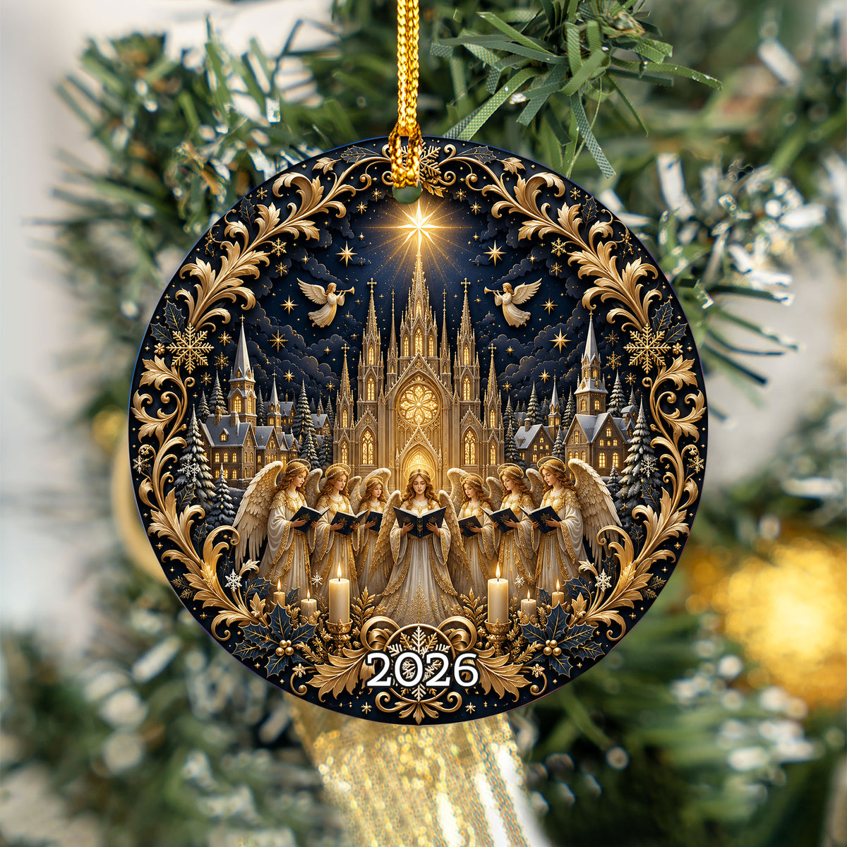 Christian Christmas Ornament 2026, Nativity Scene Ornament, Holy Family Christmas Decor, Religious Holiday Gift