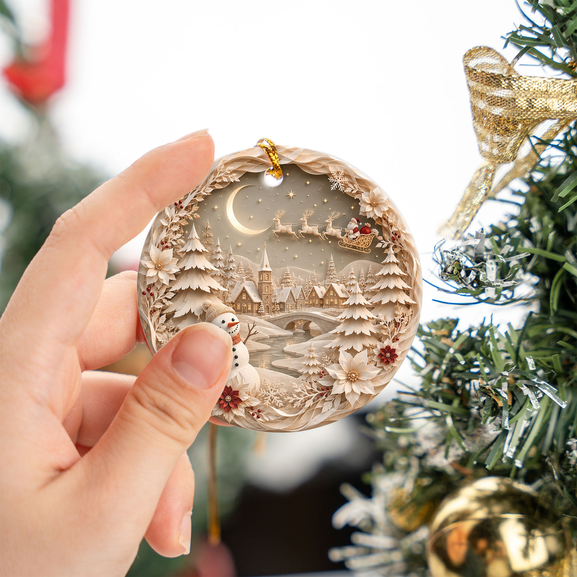 Snowman Holiday Ornament 2026, Christmas Tree Keepsake, Winter Christmas Decoration, Cute Seasonal Gift