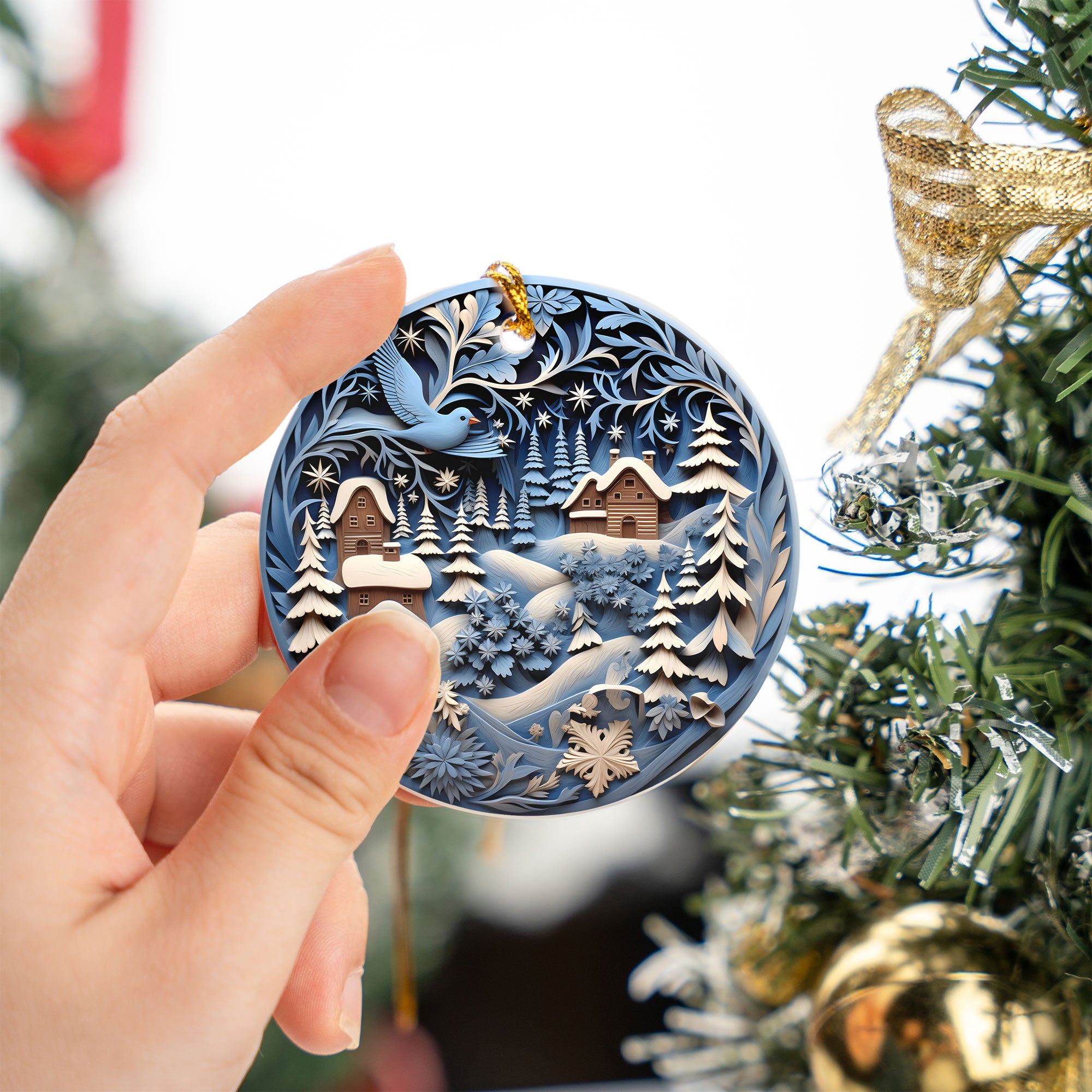Christmas Ornament 2026, Charming Christmas Village Ornament, Holiday Gift, Winter Keepsake, Xmas Tree Decoration