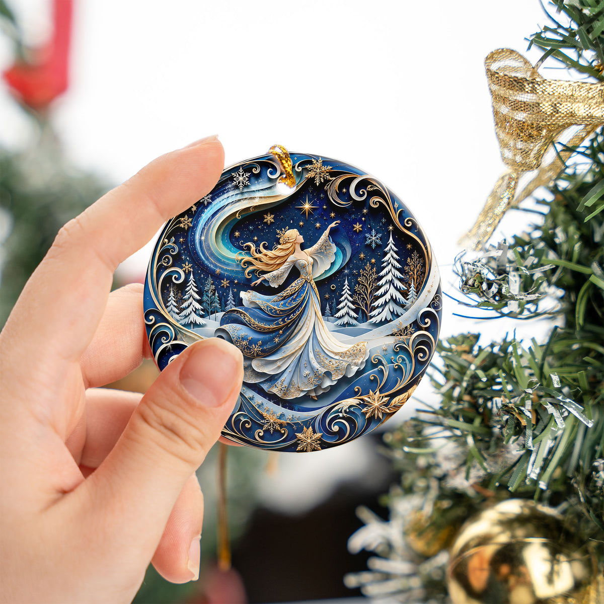 Guardian Angel Christmas Ornament 2026, Religious Ceramic Tree Ornament, Christmas Keepsake