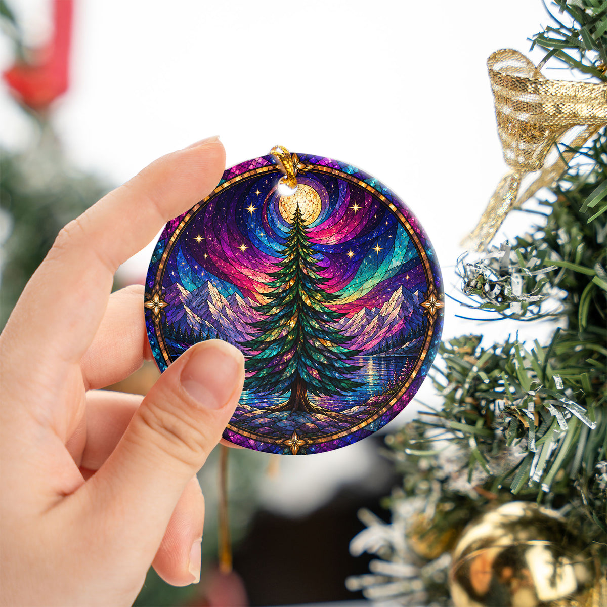 Aurora Christmas Ornament 2026, Northern Lights Tree Ornament, Winter Christmas Decoration