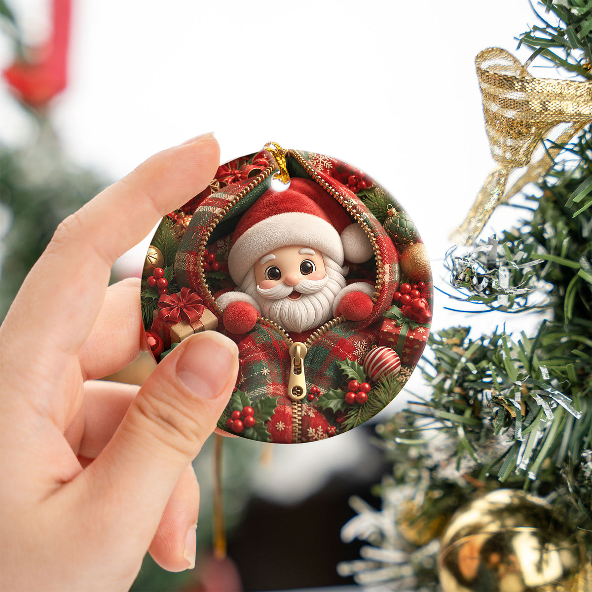 Santa Claus Holiday Ornament 2026, Christmas Tree Decor, Cute Santa Christmas Decoration, Xmas Keepsake