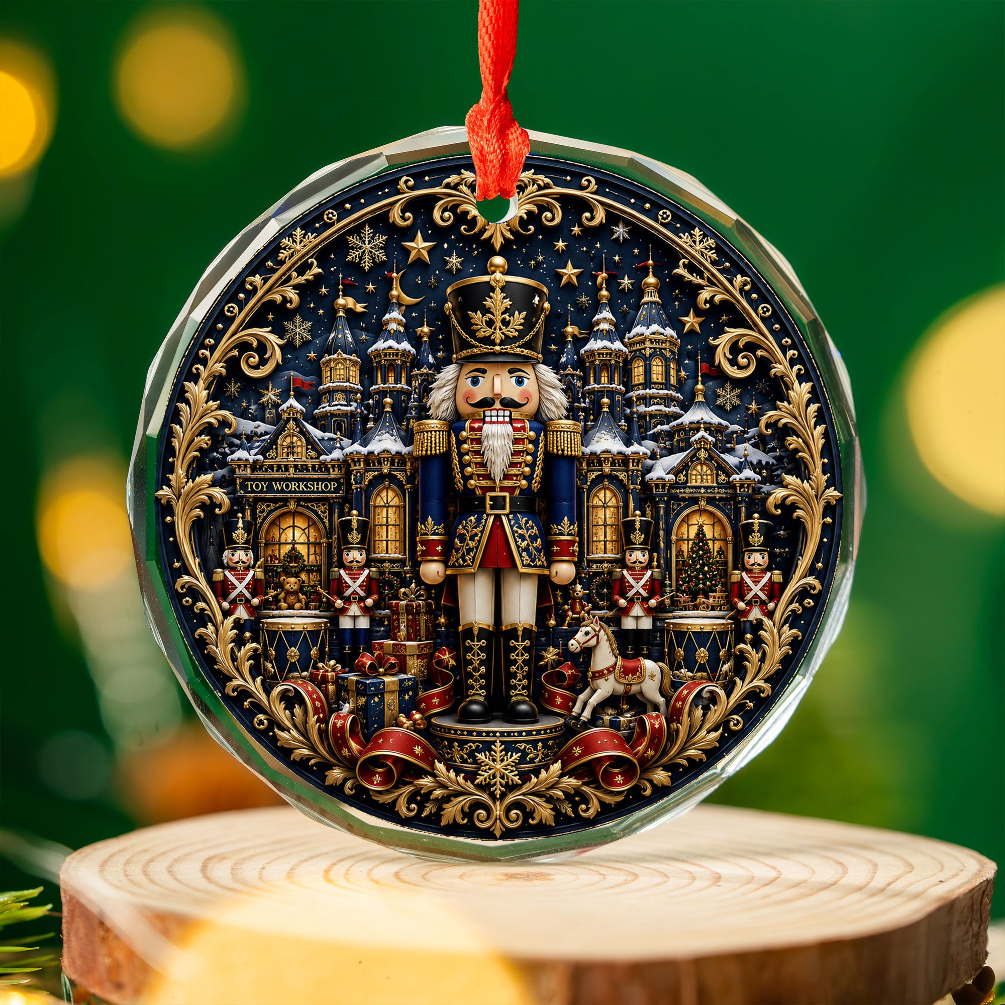 Nutcracker Christmas Ornament 2026, Nutcracker Soldier Christmas Tree Ornament, Ceramic Holiday Ornament