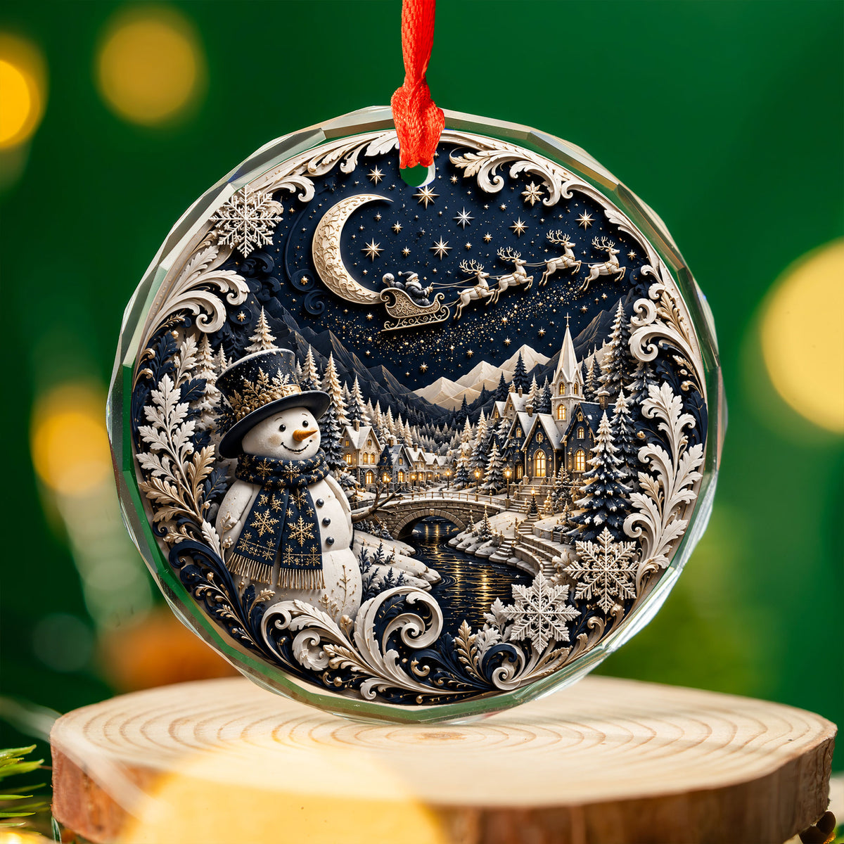 2026 Blue Christmas Ornament, Snowman Winter Ornament, Christmas Tree Decoration, Holiday Keepsake