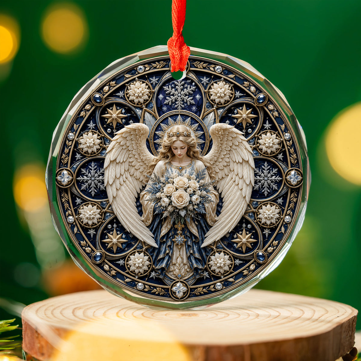 Religious Christmas Ornament, Angel Prayer Ornament, Christian Holiday Decor, 2026 Christmas Ornament