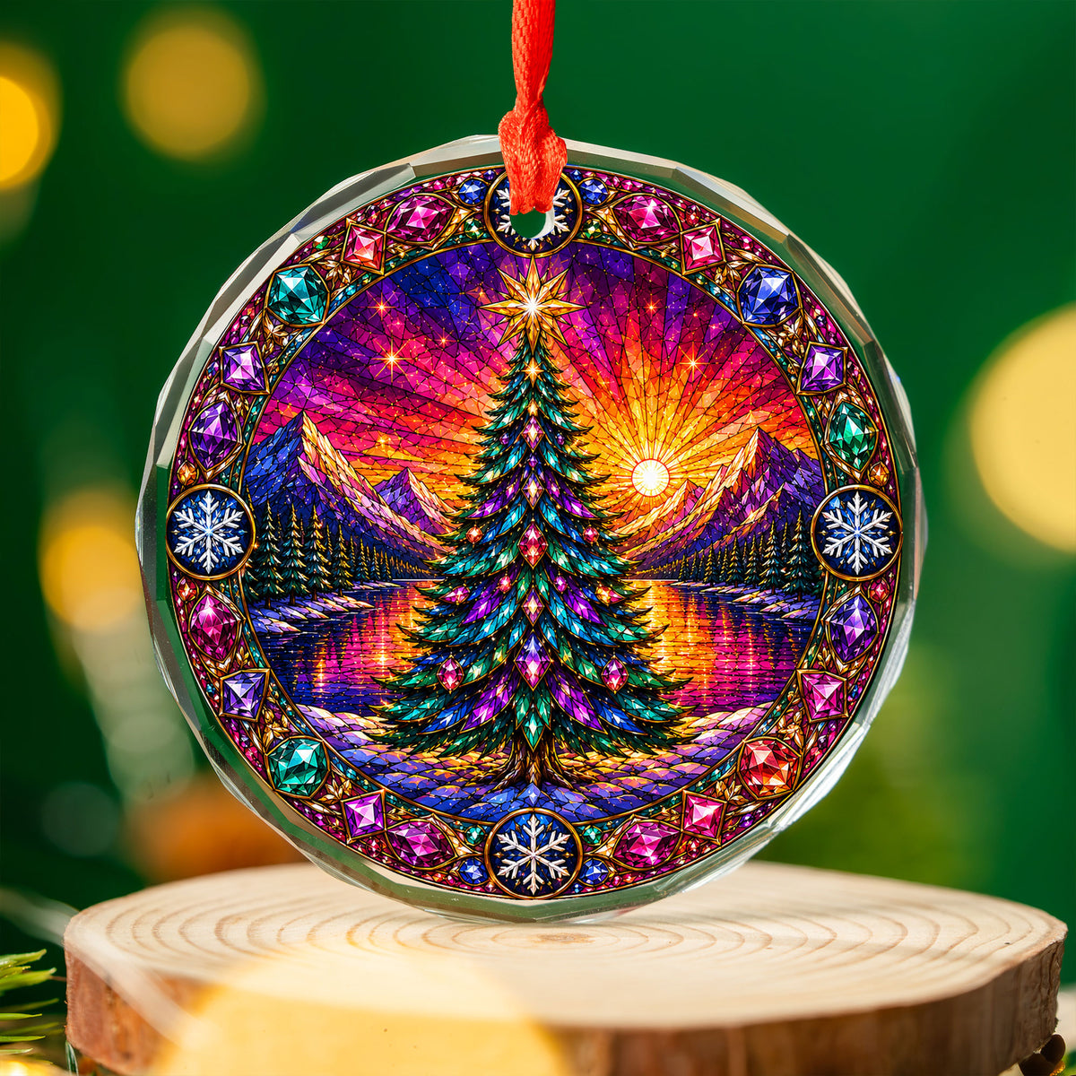 Christmas Tree Decor Ornament 2026, Aurora Winter Landscape, Holiday Christmas Decoration, Tree Keepsake Ornament