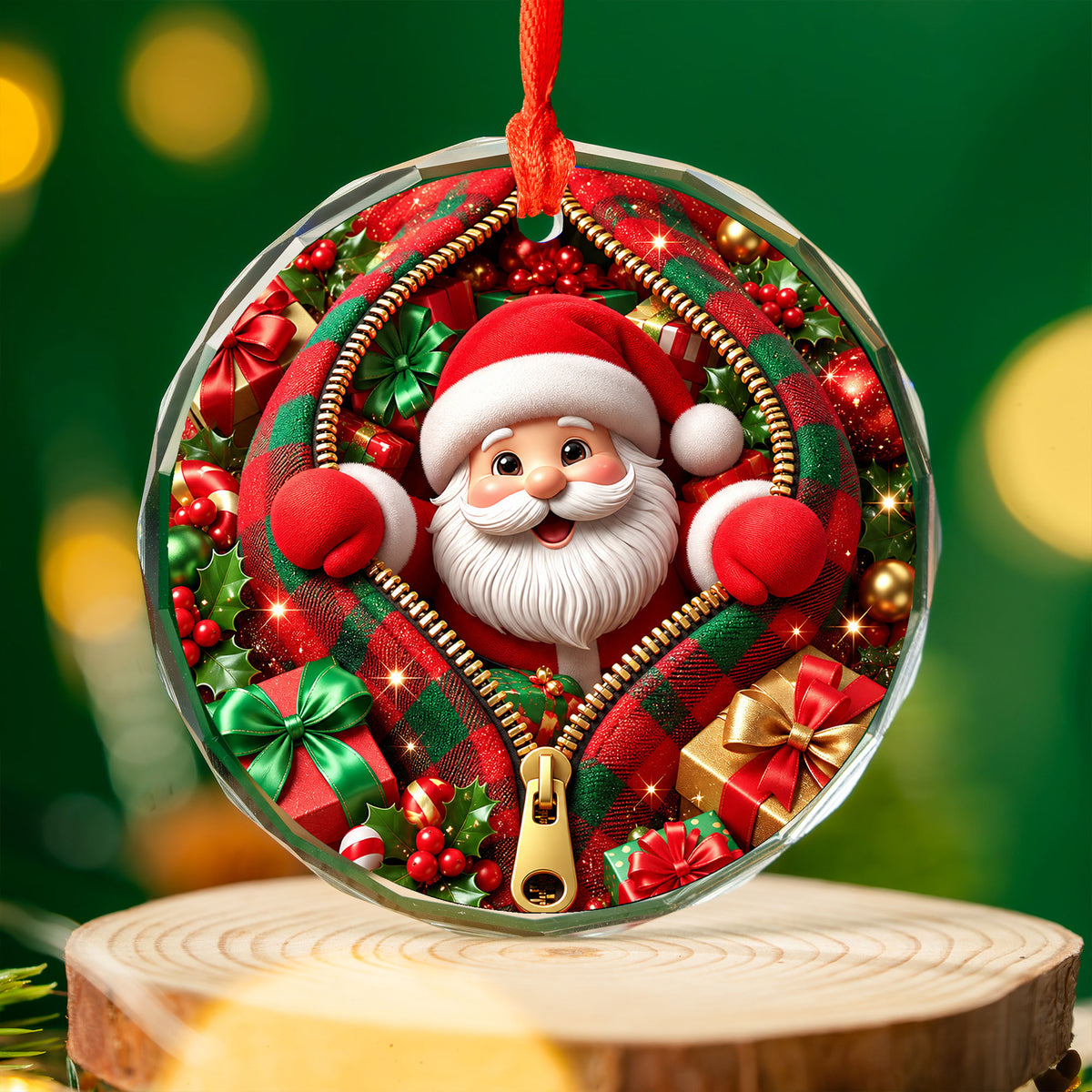 Christmas Santa Ornament 2026, Festive Santa Claus Tree Ornament, Holiday Decoration, Christmas Keepsake