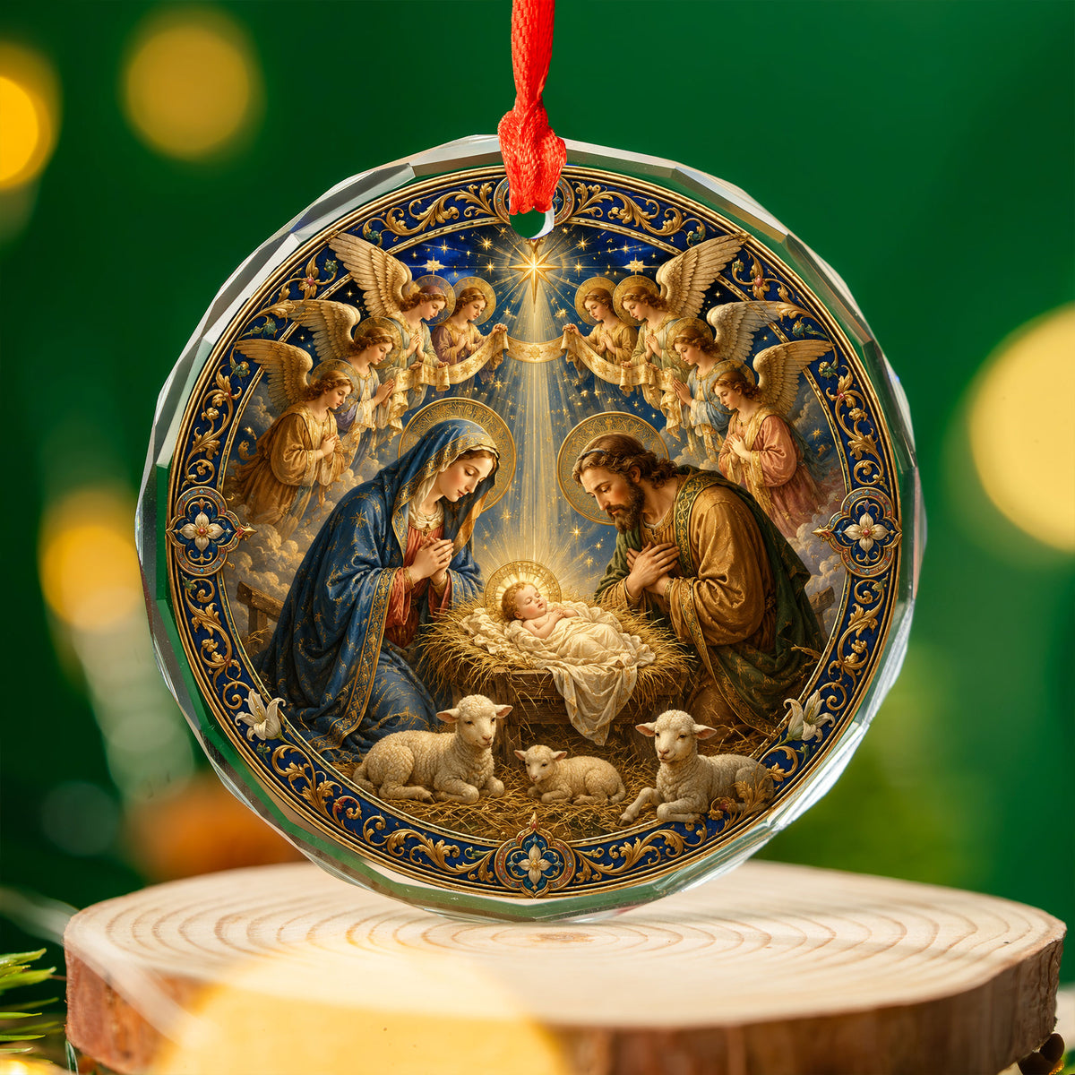Holy Family Nativity Ornament 2026, Baby Jesus Christmas Ornament, Christian Christmas Tree Decor, Religious Holiday Keepsake Gift for Family