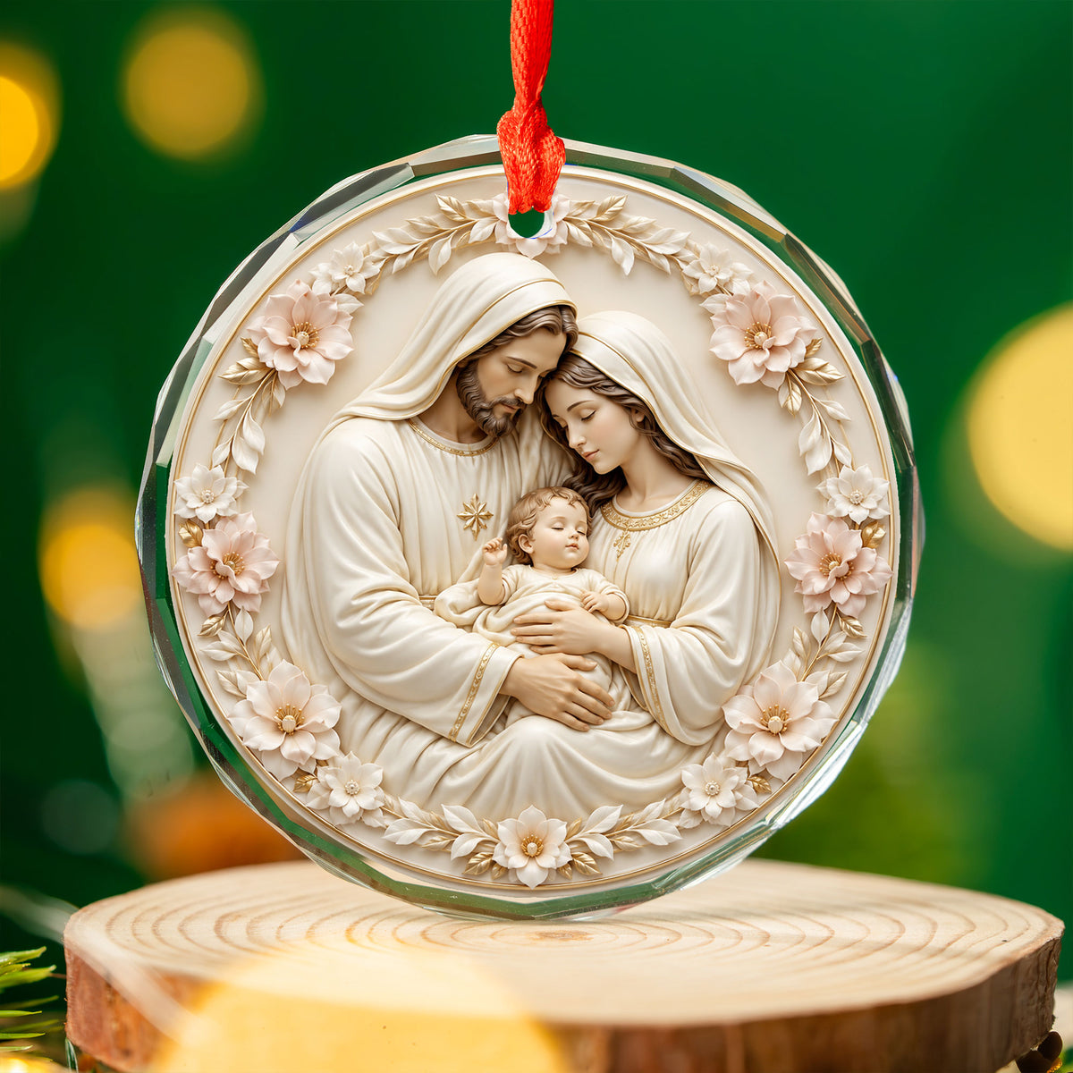 Baby Jesus Christmas Ornament 2026, Holy Family Nativity Scene Ornament, Religious Christmas Tree Decoration