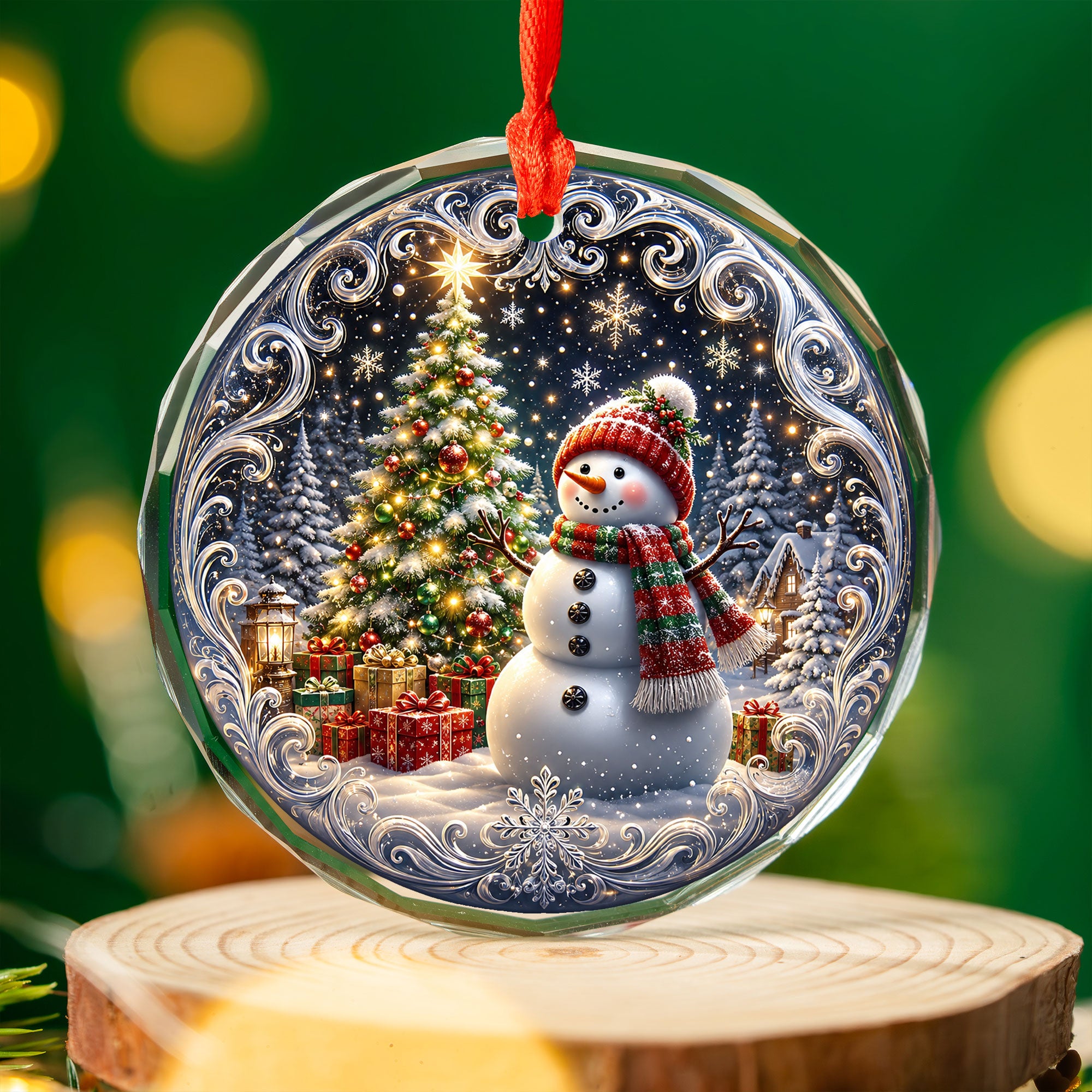 Blue Winter Christmas Ornament 2026, Snowman Tree Ornament, Holiday Keepsake Decoration, Christmas Gift