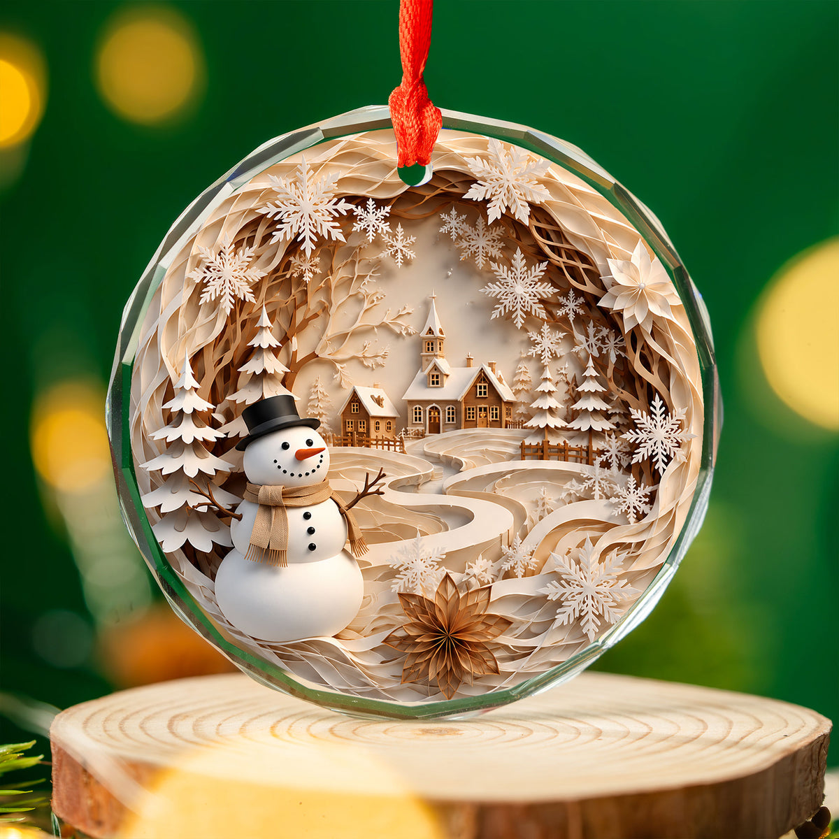 Snowman Winter Village Ornament 2026, Christmas Tree Ornament, Holiday Decoration, Christmas Keepsake Gift