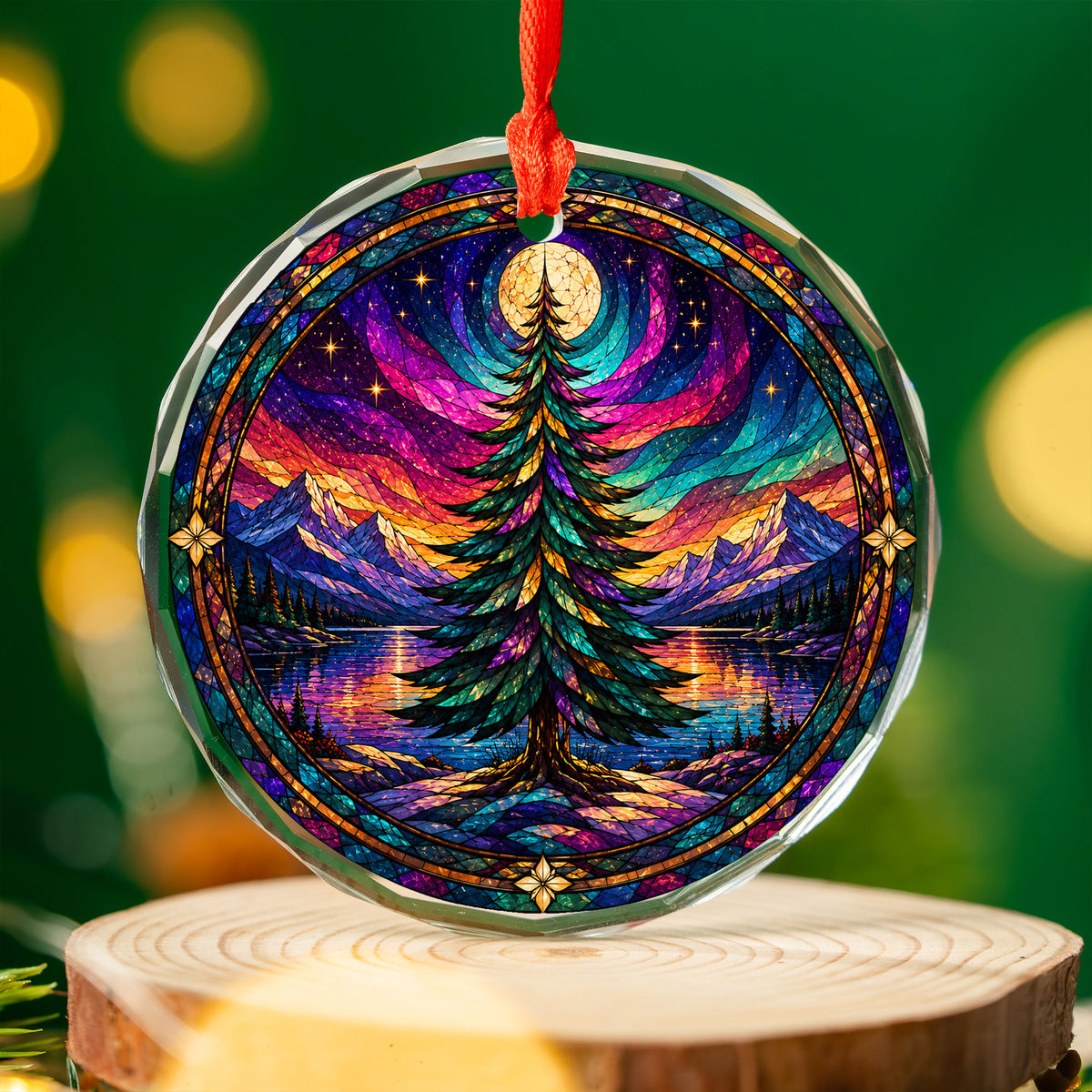Northern Lights Holiday Ornament 2026, Christmas Tree Ornament, Aurora Landscape Decoration