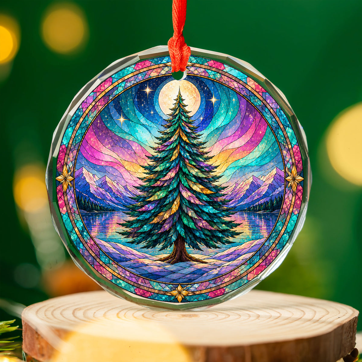 Aurora Winter Ornament 2026, Christmas Tree Decoration, Northern Lights Keepsake Ornament, Holiday Gift for Family