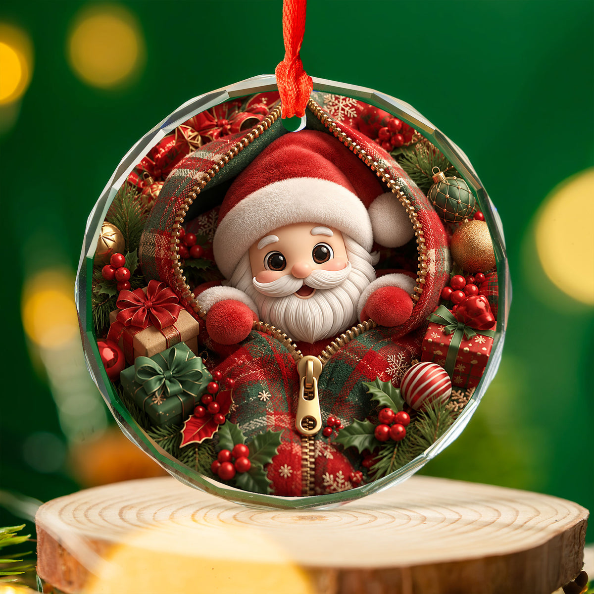 Santa Claus Holiday Ornament 2026, Christmas Tree Decor, Cute Santa Christmas Decoration, Xmas Keepsake