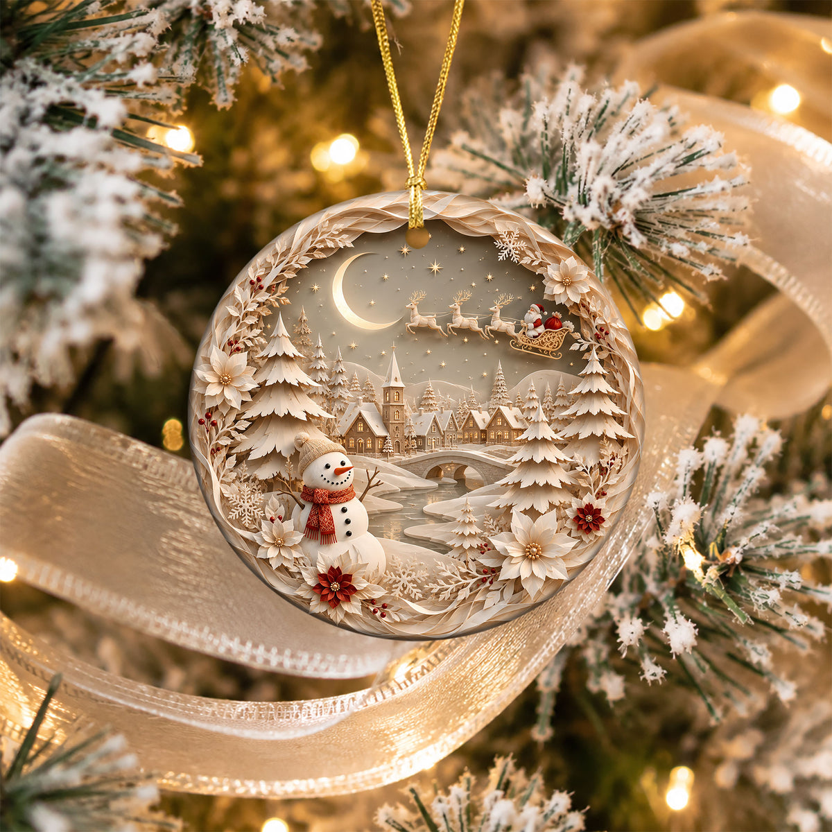 Snowman Holiday Ornament 2026, Christmas Tree Keepsake, Winter Christmas Decoration, Cute Seasonal Gift