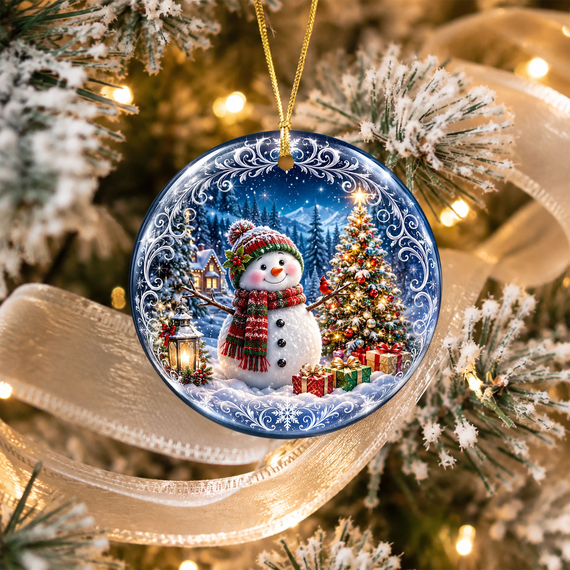 Snowman Holiday Ornament 2026, Christmas Tree Ornament, Winter Christmas Decoration, Keepsake Gift for Family