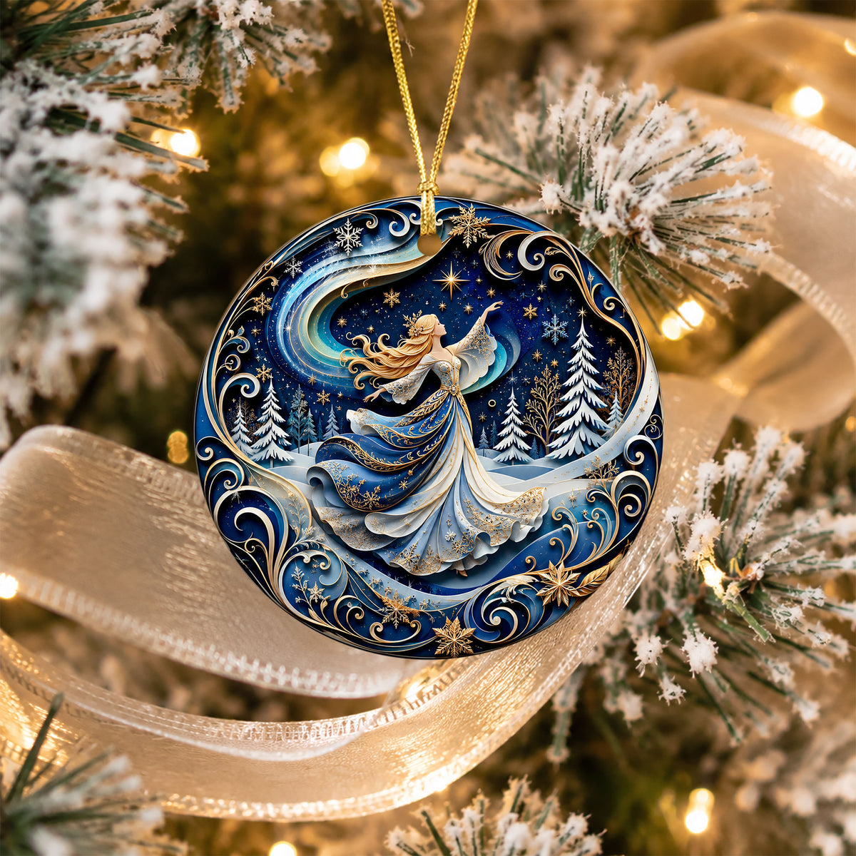 Guardian Angel Christmas Ornament 2026, Religious Ceramic Tree Ornament, Christmas Keepsake