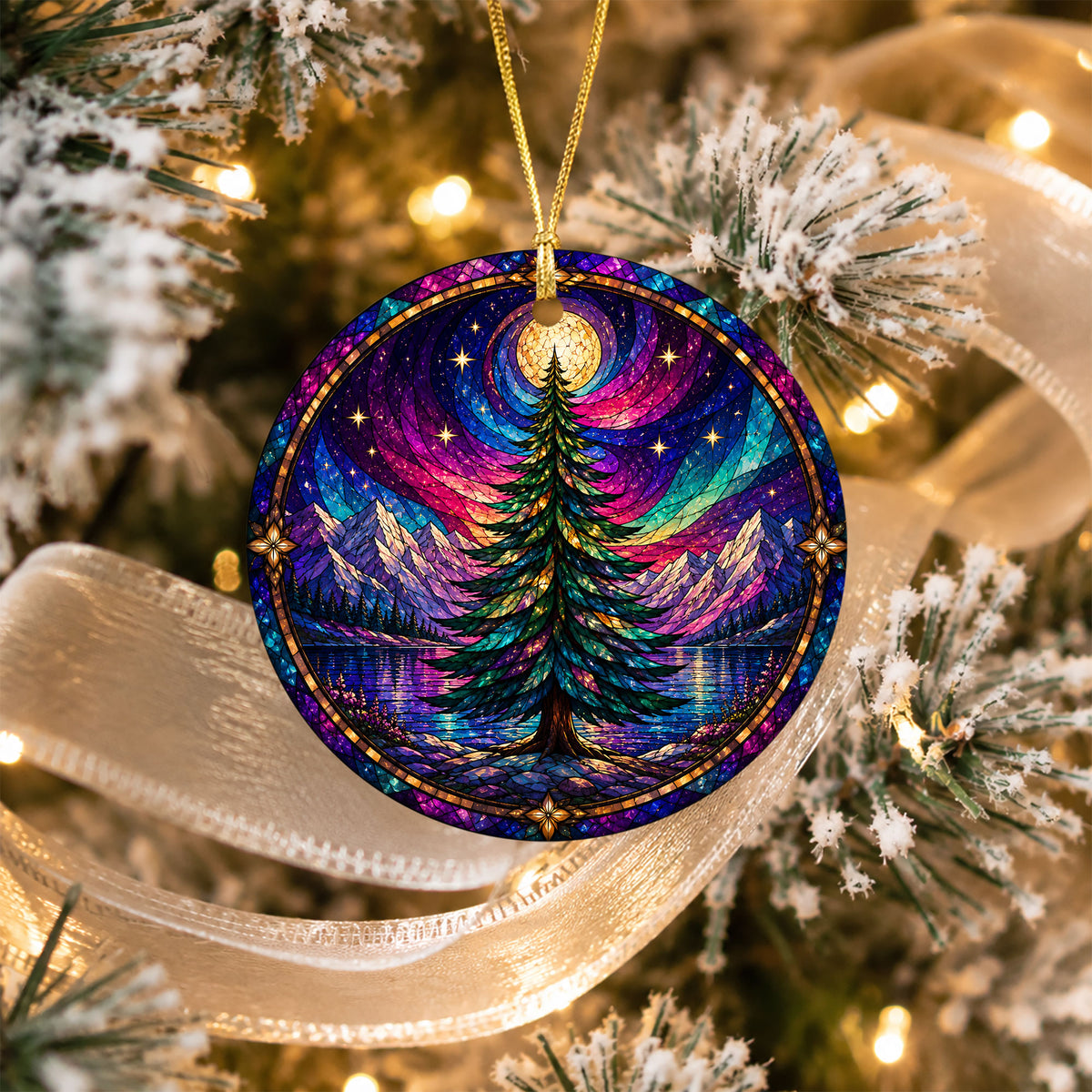 Aurora Christmas Ornament 2026, Northern Lights Tree Ornament, Winter Christmas Decoration