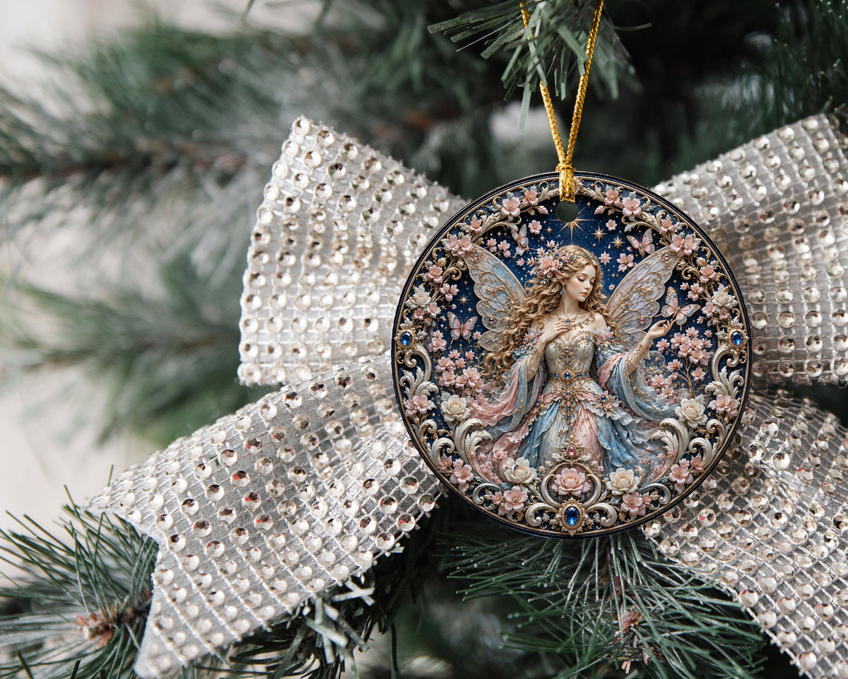 2026 Angel Christmas Ornament, Religious Christmas Tree Decoration, Ceramic Guardian Angel Ornament