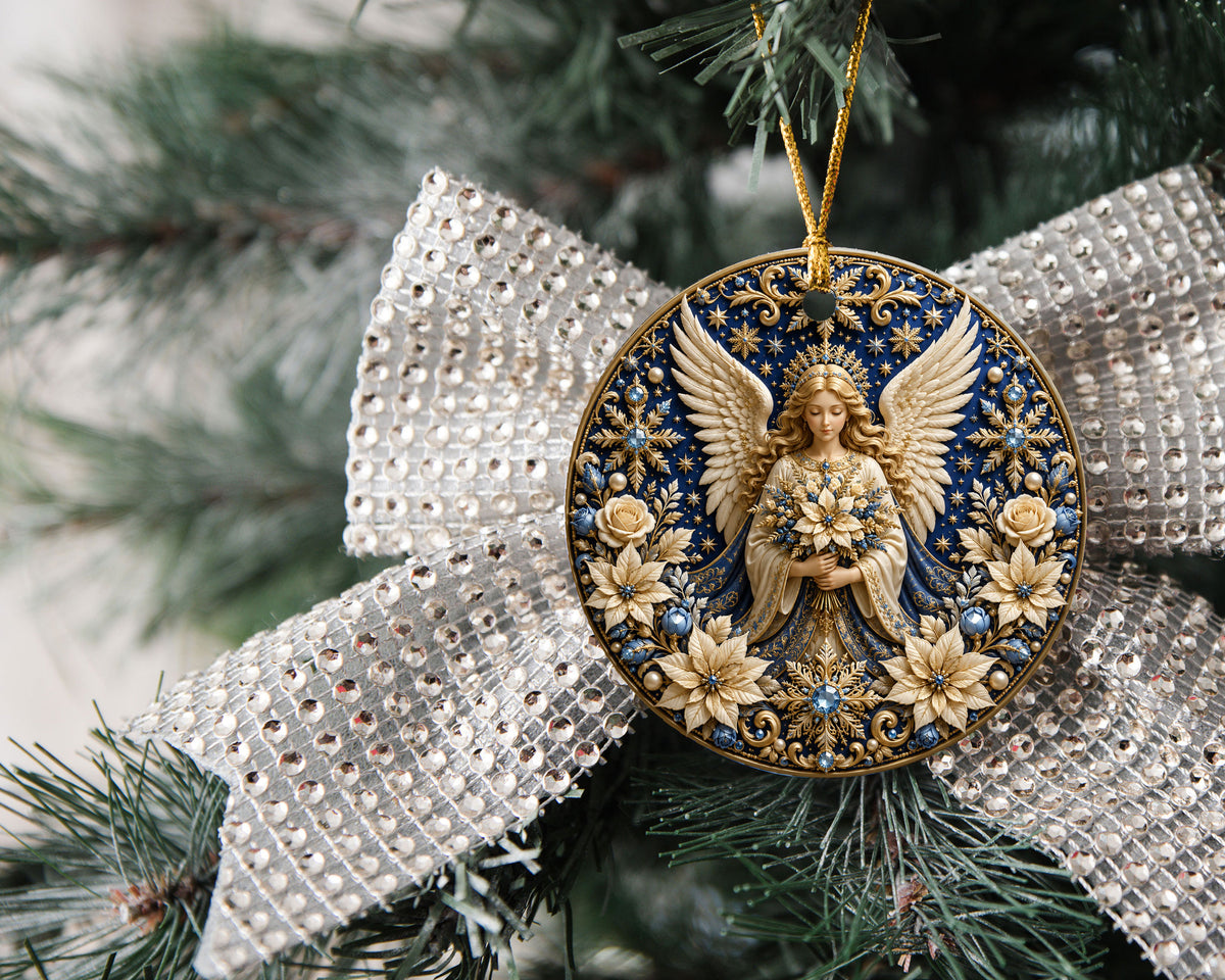 2026 Christmas Angel Ornament, Praying Angel Ornament, Christian Christmas Decor, Religious Tree Ornament