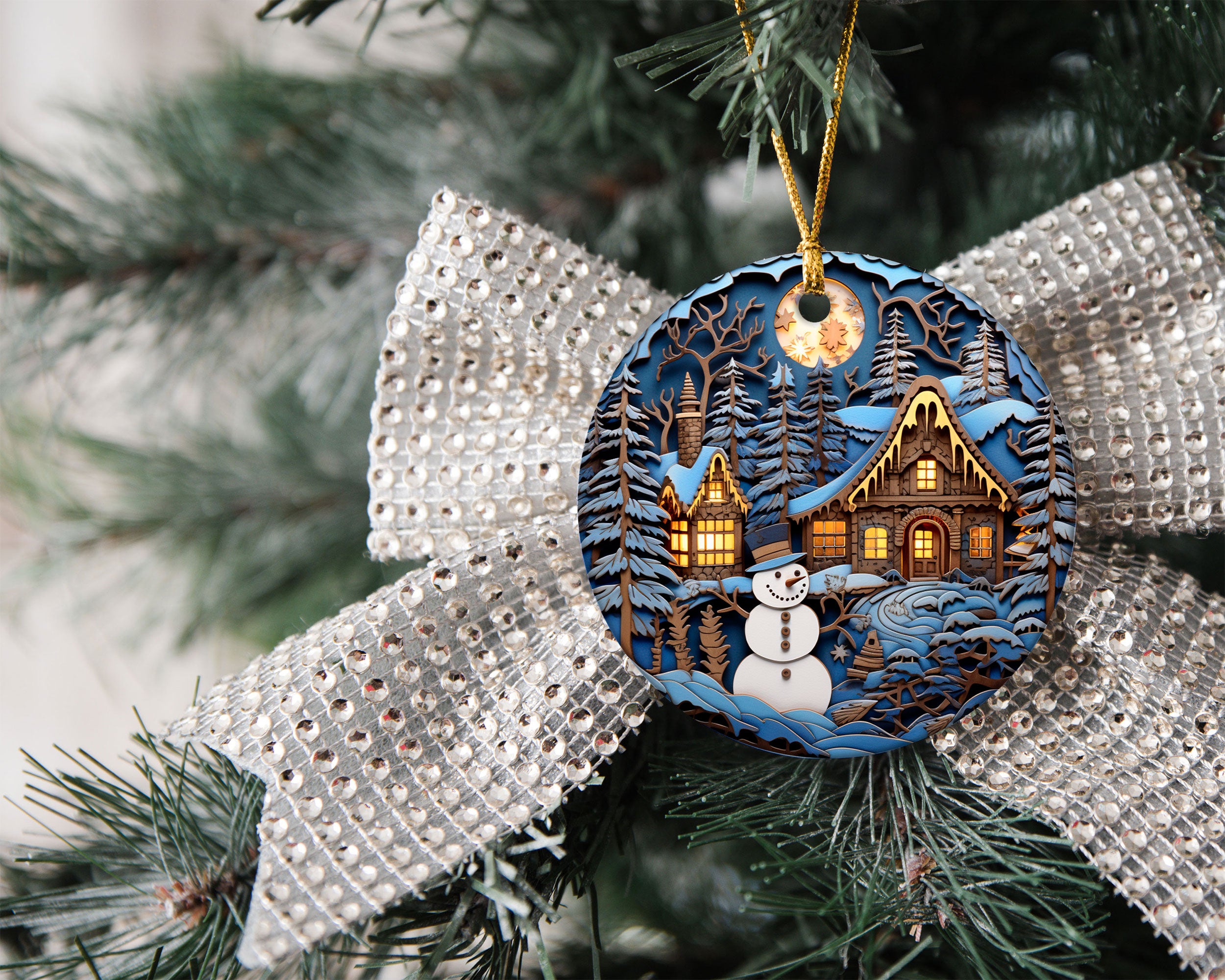Rustic Snowman Ornament 2026, Christmas Ornament, Holiday Decoration, Christmas Tree Decor, Winter Decor, Christmas Keepsake Gift
