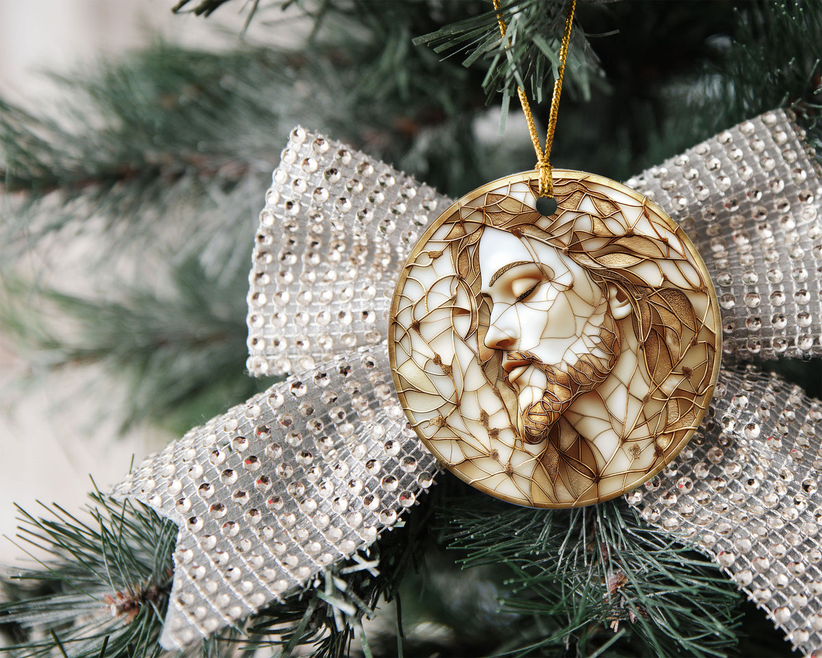 Jesus Christ Portrait Ornament 2026, Christian Christmas Ornament, Faith Keepsake Gift, Religious Tree Decor, Christmas Gift Idea, Faith Home Decor, Faith Home Decor