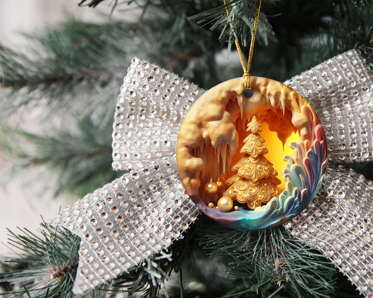 Elegant Xmas Tree Ornament, 2026 Christmas Decoration, Holiday Gift for Family, Holiday Ornament