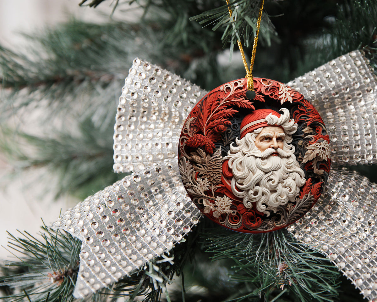 Christmas Ornament 2026, Santa Claus Ornament, Holiday Keepsake Gift, Xmas Tree Decoration, Christmas Decor, Winter Decor