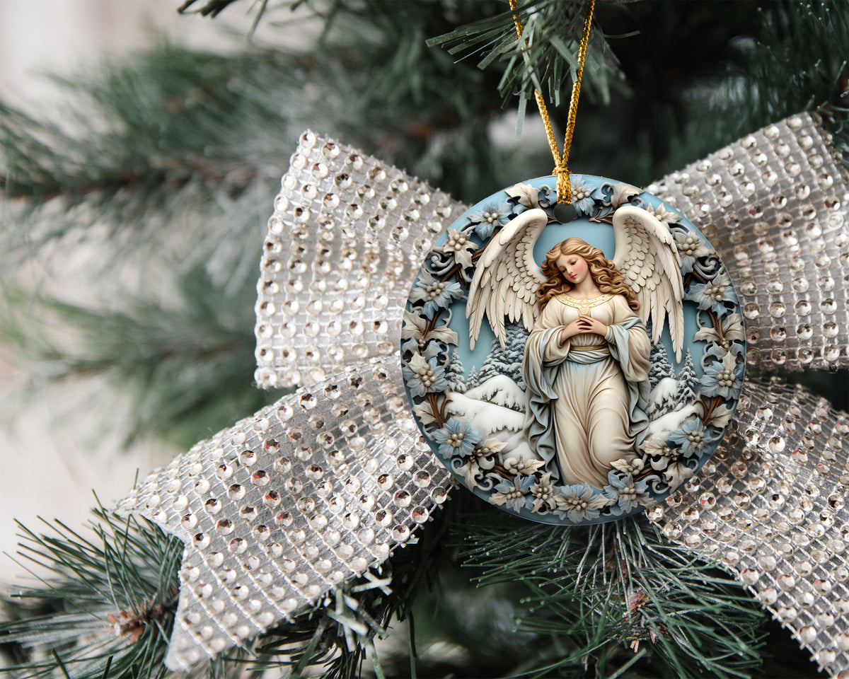 Christian Angel Ornament 2026, Religious Christmas Ornament, Heavenly Angel Decor, Holiday Keepsake, Holiday Gift 2026