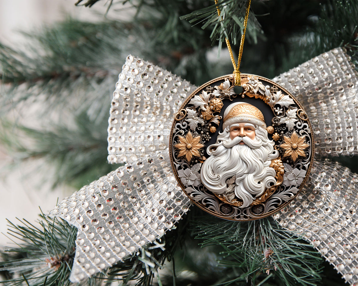 Santa Claus Christmas Ornament 2026, Vintage Santa Keepsake Ornament, Christmas Tree Decoration