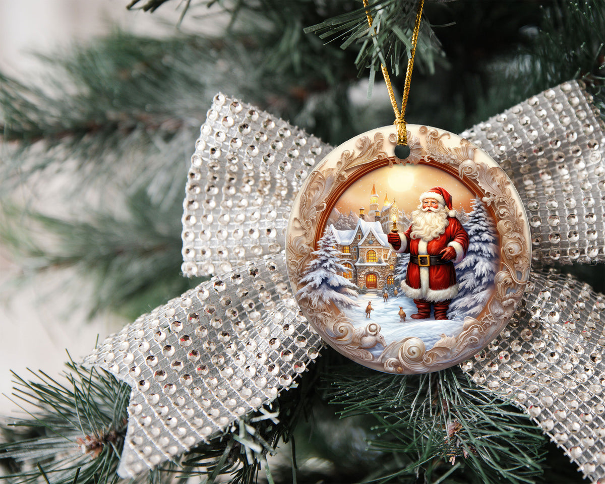 Santa Claus Christmas Ornament 2026, Vintage Santa Keepsake Ornament, Christmas Tree Decoration, Holiday Gift For Family