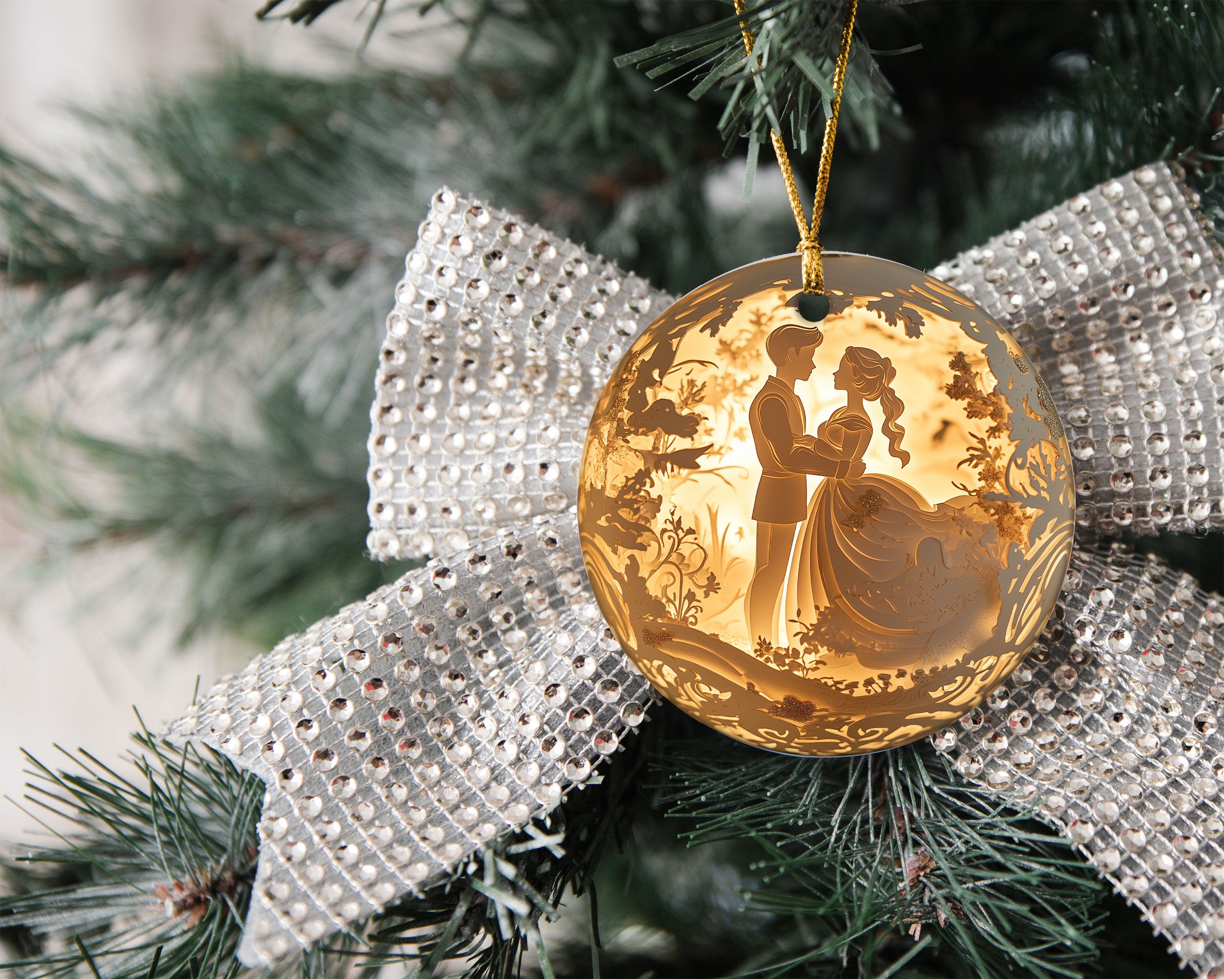 2026 Romantic Couple Christmas Ornament, Love Keepsake Ornament, Wedding Christmas Gift, Anniversary Tree Decor