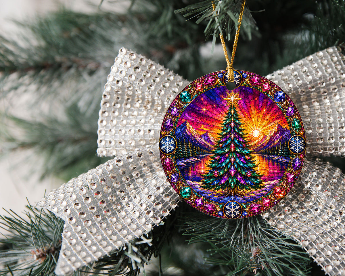 Christmas Tree Decor Ornament 2026, Aurora Winter Landscape, Holiday Christmas Decoration, Tree Keepsake Ornament