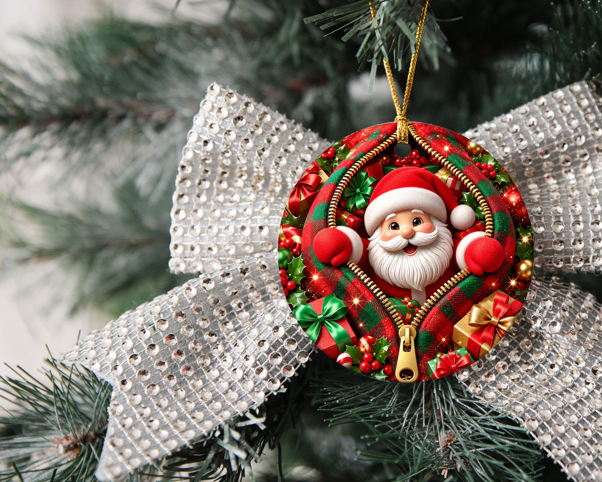 Christmas Santa Ornament 2026, Festive Santa Claus Tree Ornament, Holiday Decoration, Christmas Keepsake