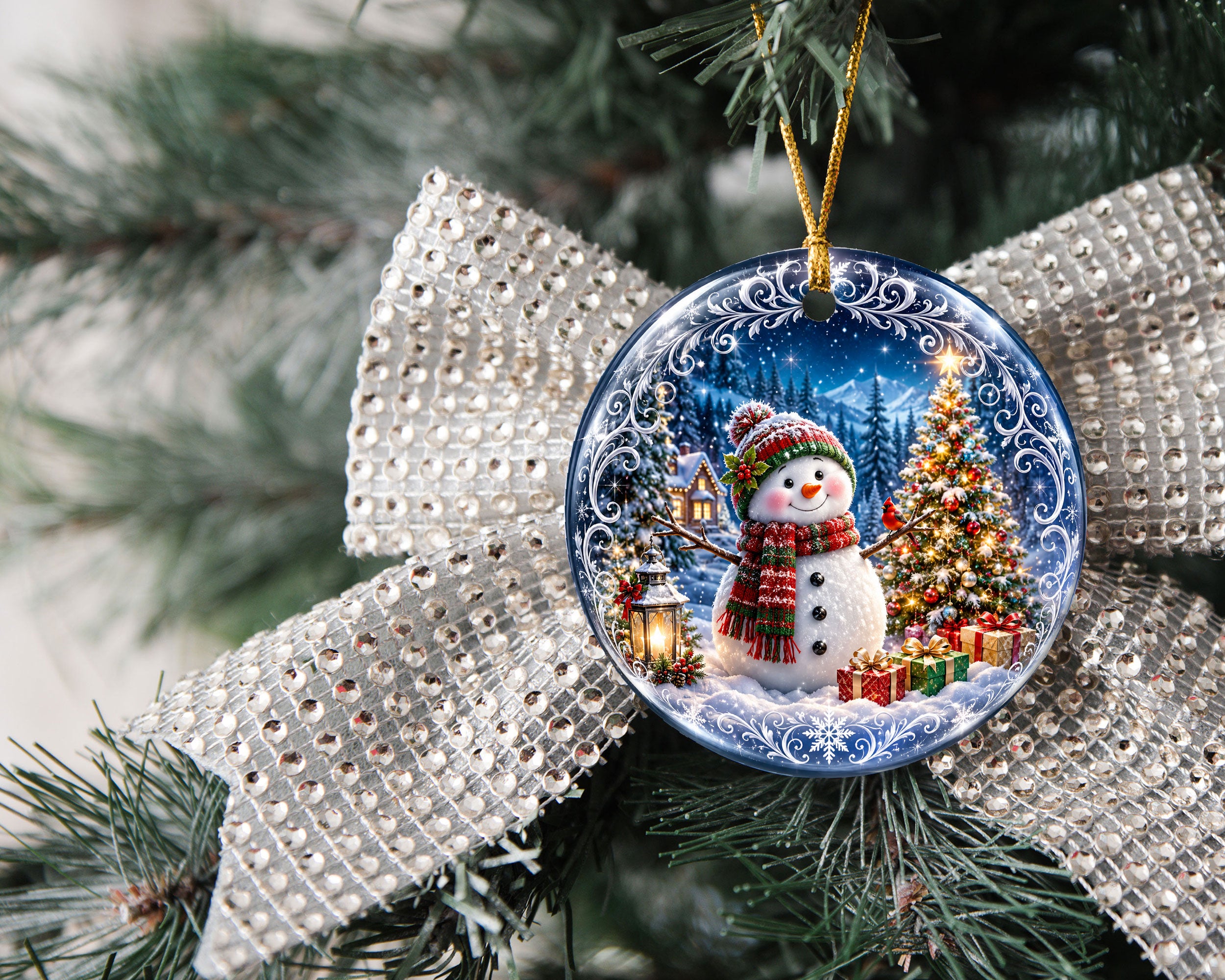 Snowman Holiday Ornament 2026, Christmas Tree Ornament, Winter Christmas Decoration, Keepsake Gift for Family