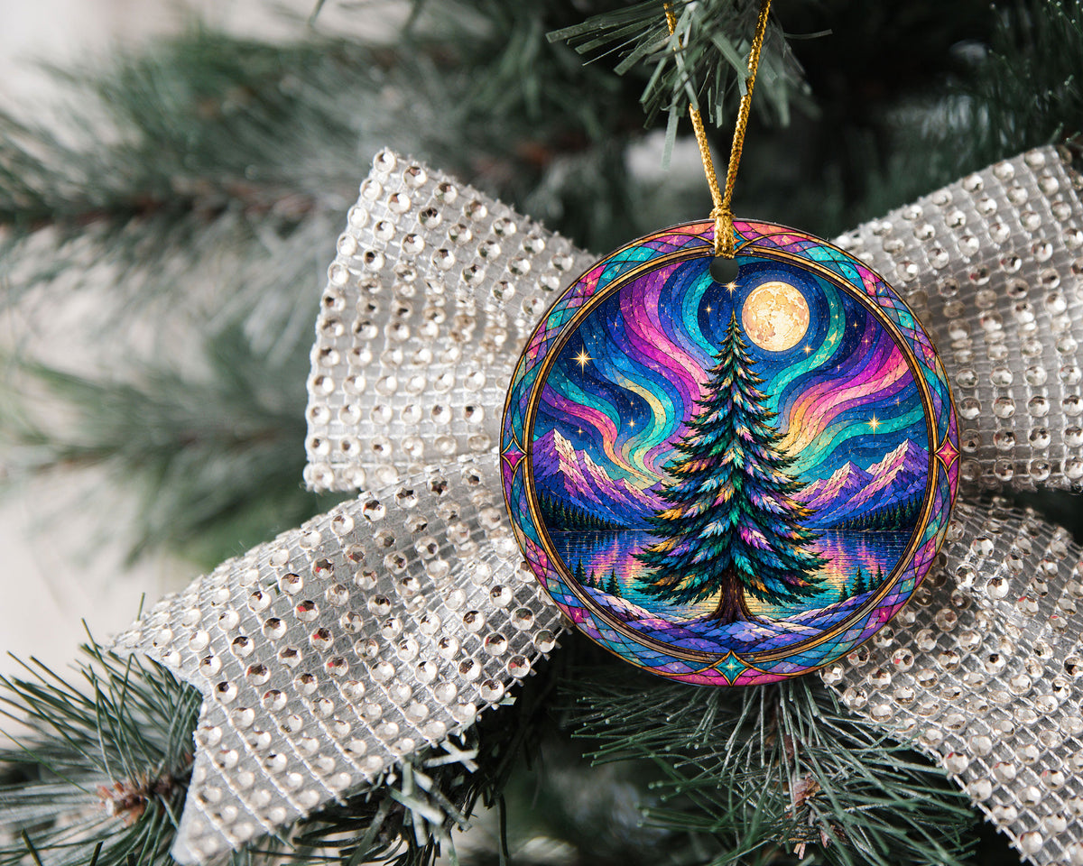 Northern Lights Tree Ornament 2026, Christmas Tree Decoration, Aurora Winter Keepsake Ornament, Holiday Gift