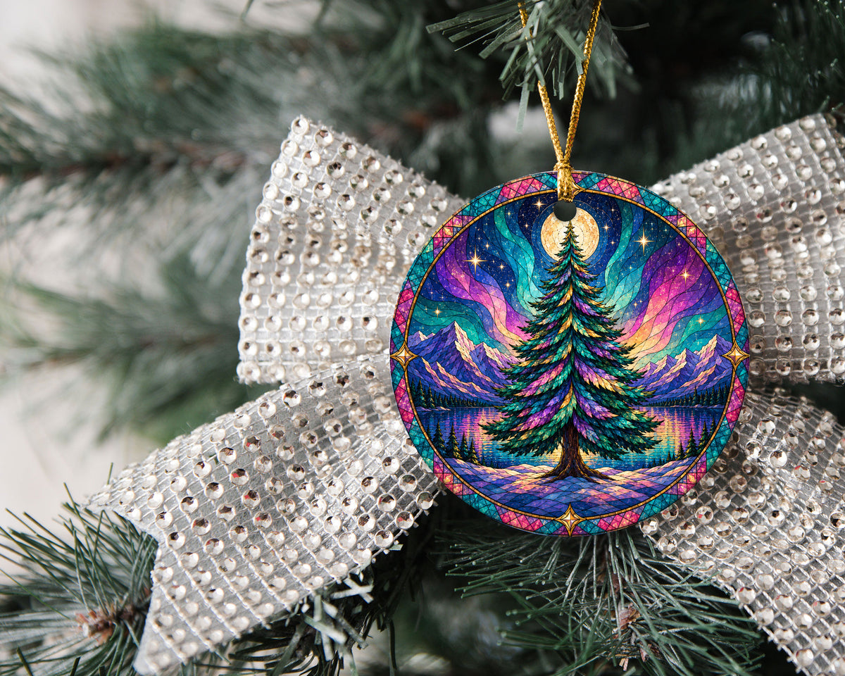 Winter Christmas Ornament 2026, Aurora Northern Lights Ornament, Christmas Tree Decoration