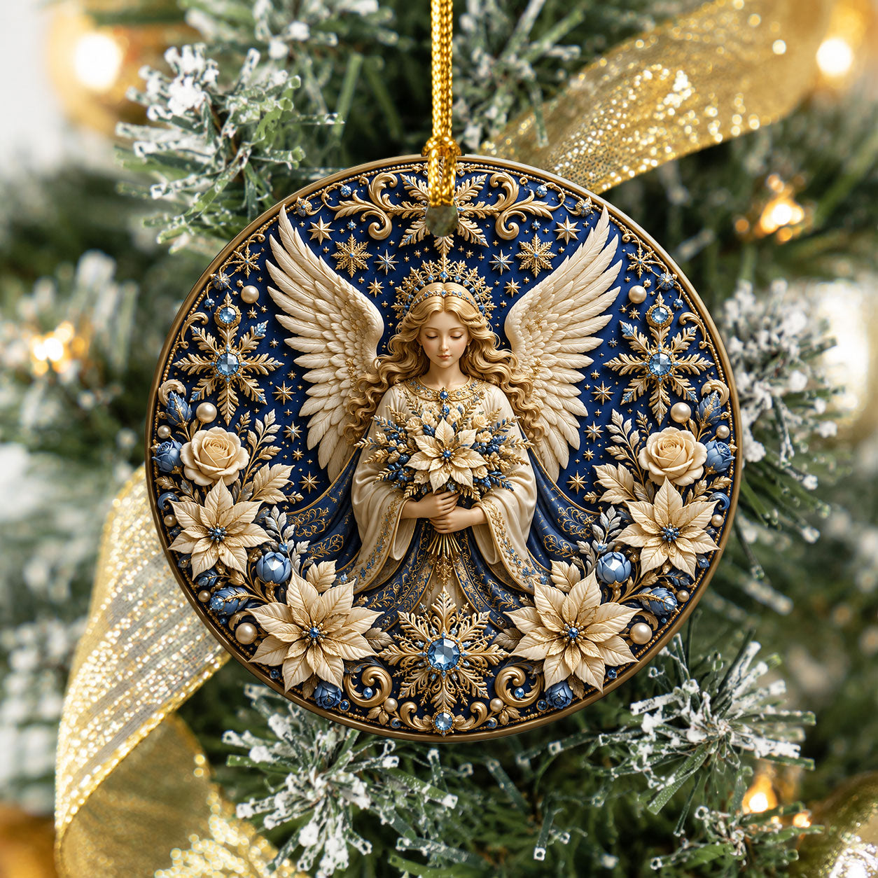 2026 Christmas Angel Ornament, Praying Angel Ornament, Christian Christmas Decor, Religious Tree Ornament