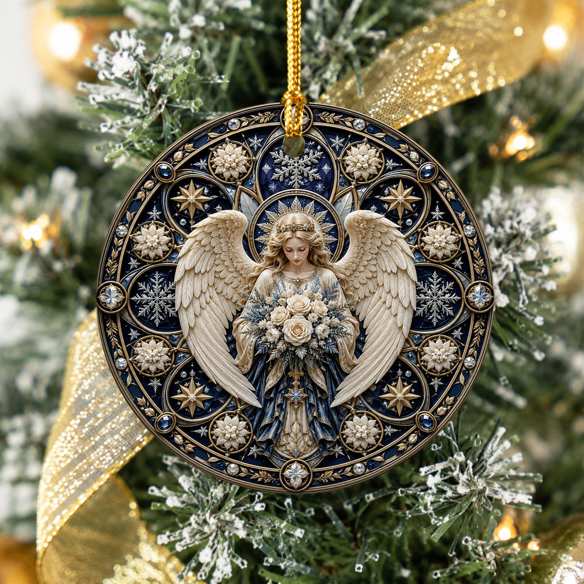Religious Christmas Ornament, Angel Prayer Ornament, Christian Holiday Decor, 2026 Christmas Ornament