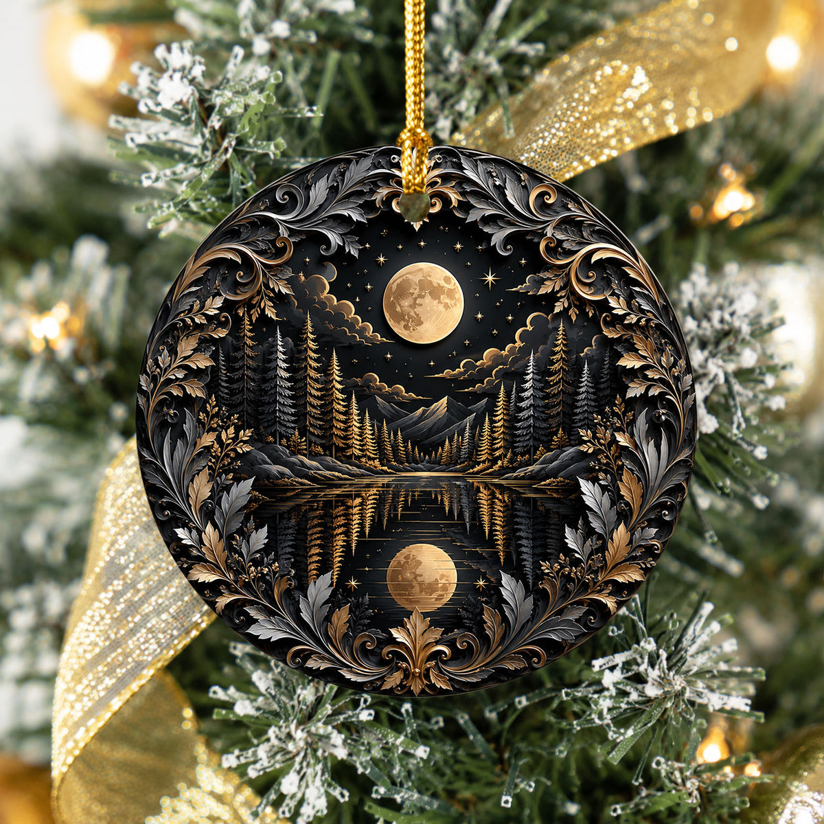 Christmas Ornament 2026, Moon Ornament, Winter Christmas Tree Decoration, Holiday Keepsake, Christian Christmas Gift Idea