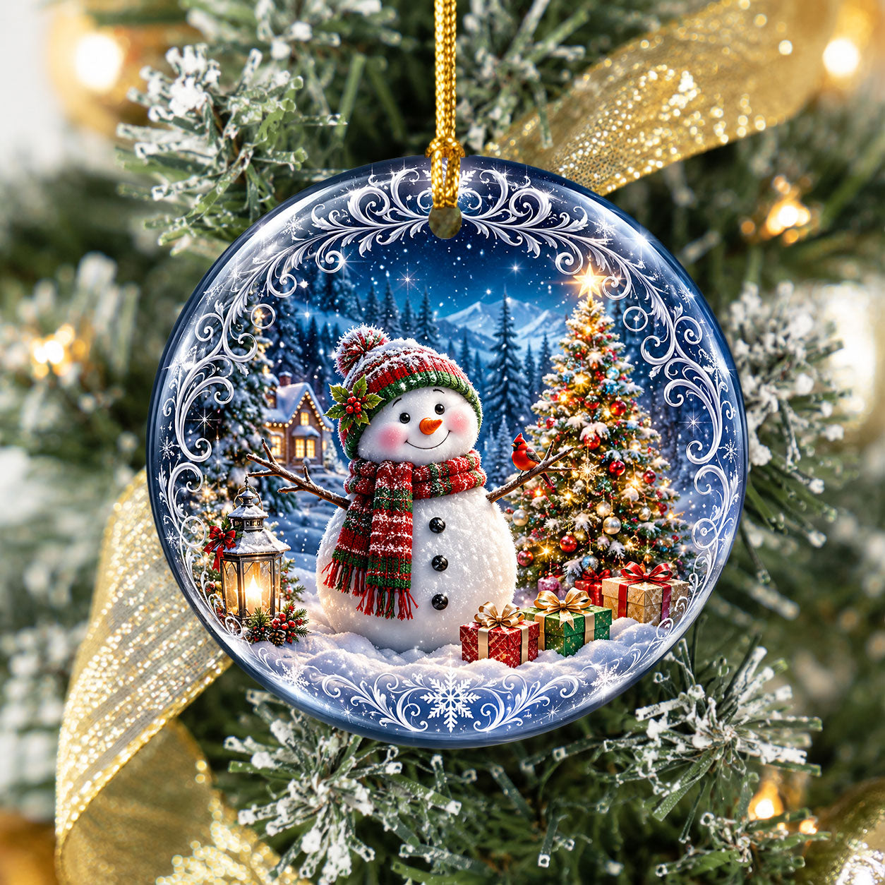 Snowman Holiday Ornament 2026, Christmas Tree Ornament, Winter Christmas Decoration, Keepsake Gift for Family