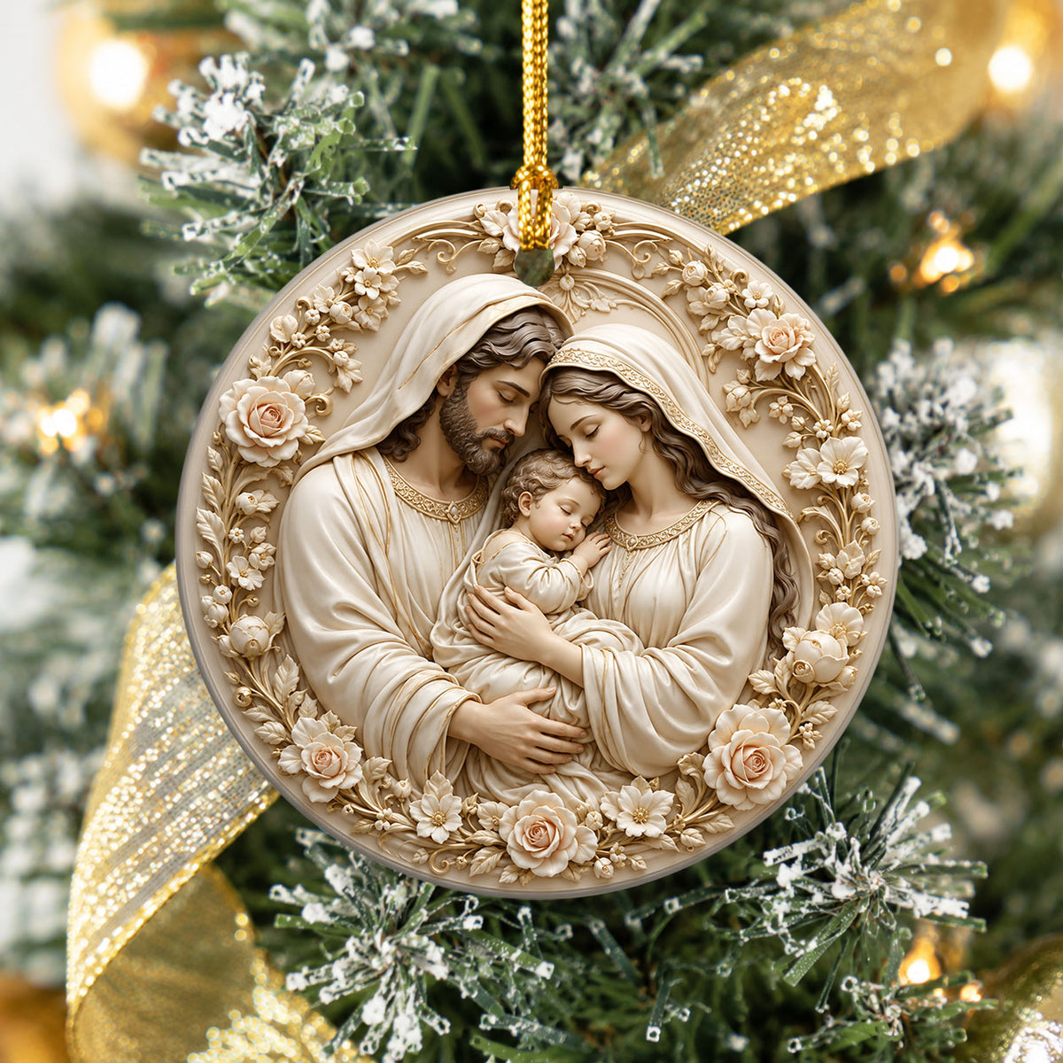 Religious Holiday Ornament 2026, Holy Family Baby Jesus Christmas Ornament, Nativity Tree Decoration