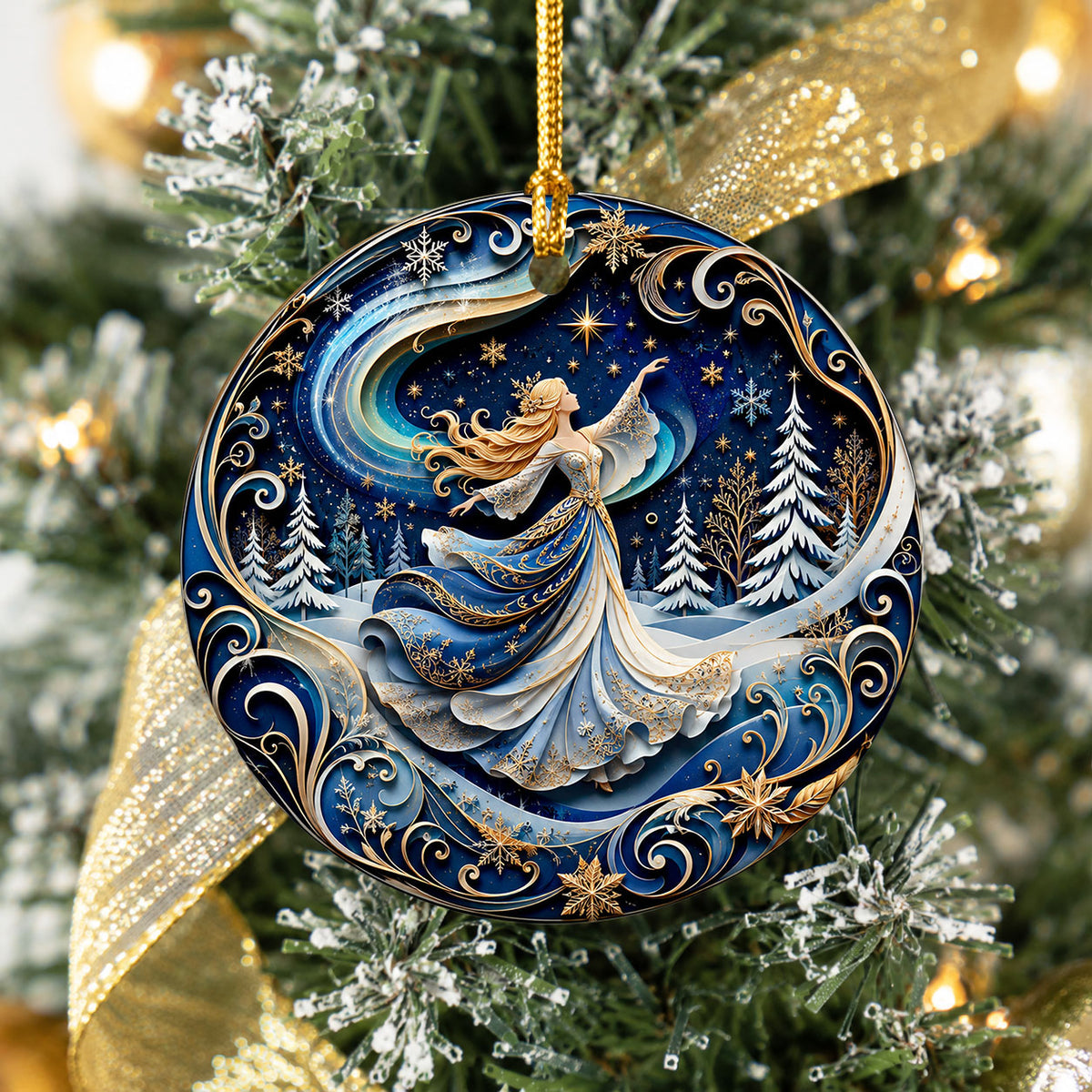 Guardian Angel Christmas Ornament 2026, Religious Ceramic Tree Ornament, Christmas Keepsake