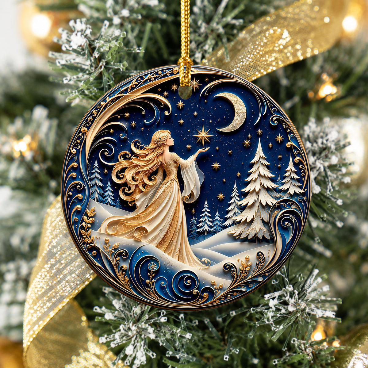 Angel Christmas Tree Ornament 2026, Religious Holiday Ornament, Ceramic Christmas Decoration, Christian Home Decor