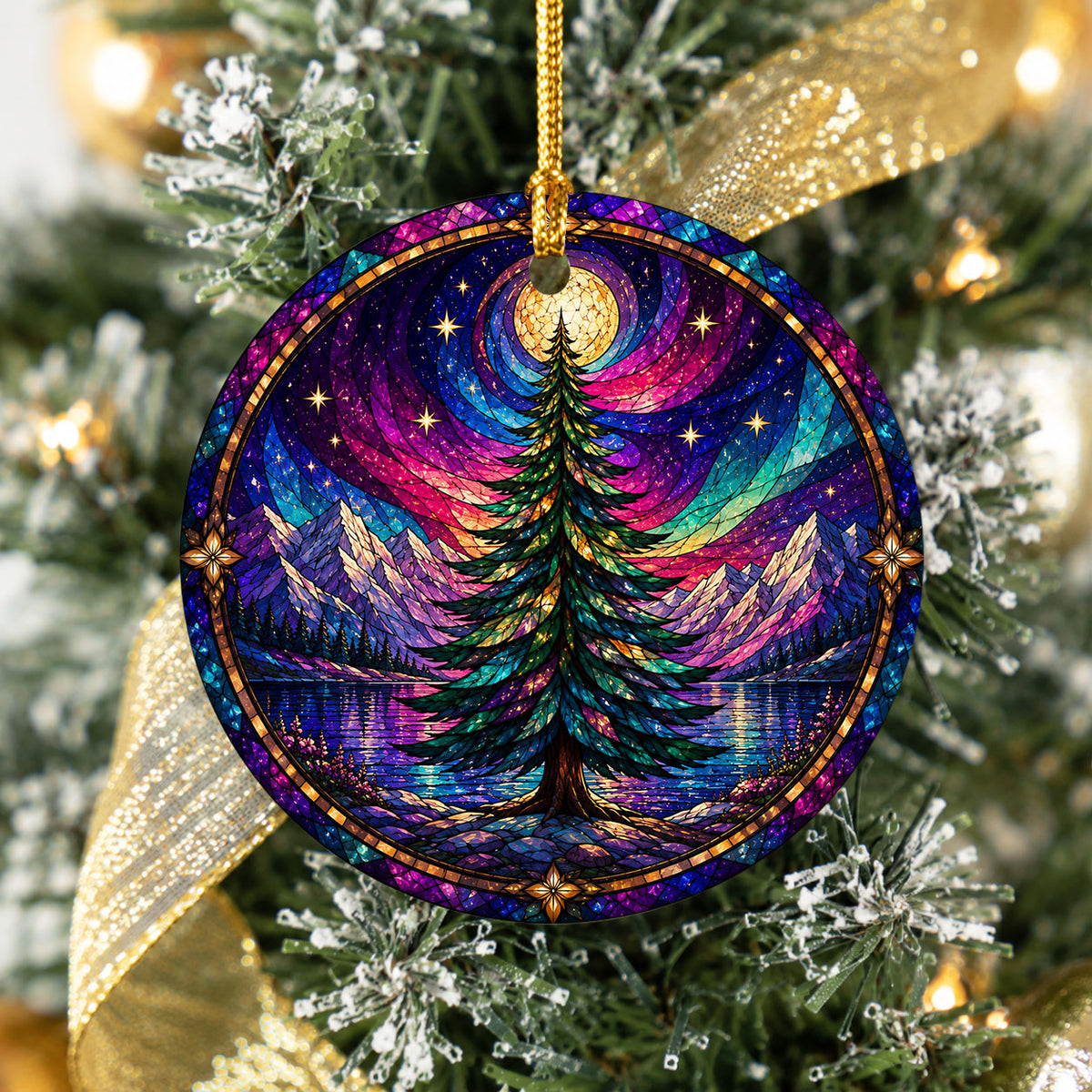 Aurora Christmas Ornament 2026, Northern Lights Tree Ornament, Winter Christmas Decoration